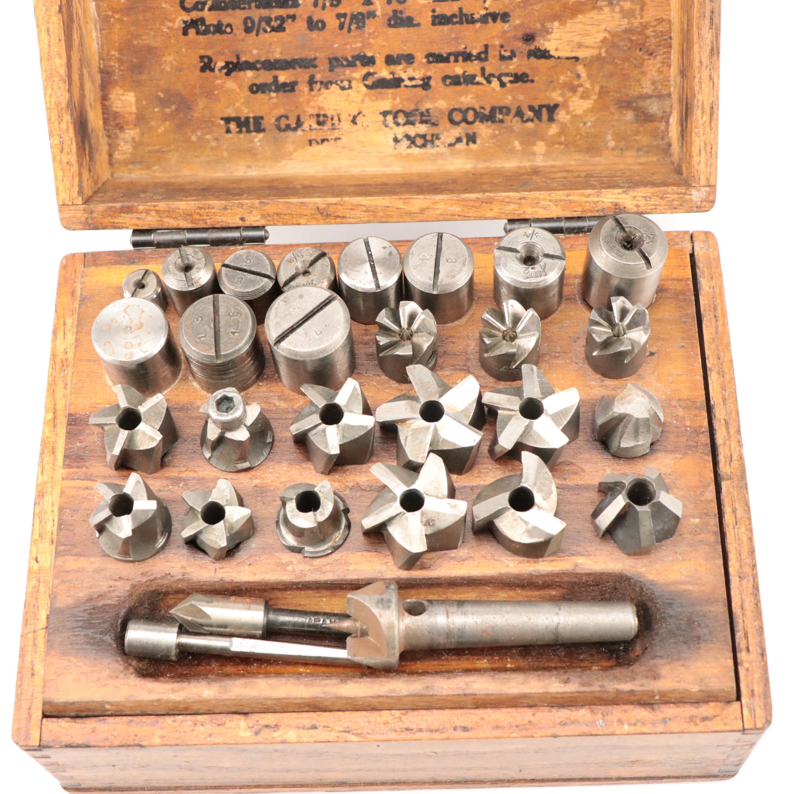 Counterbore Set No. A-2 in Wooden Case, Early 20th Century