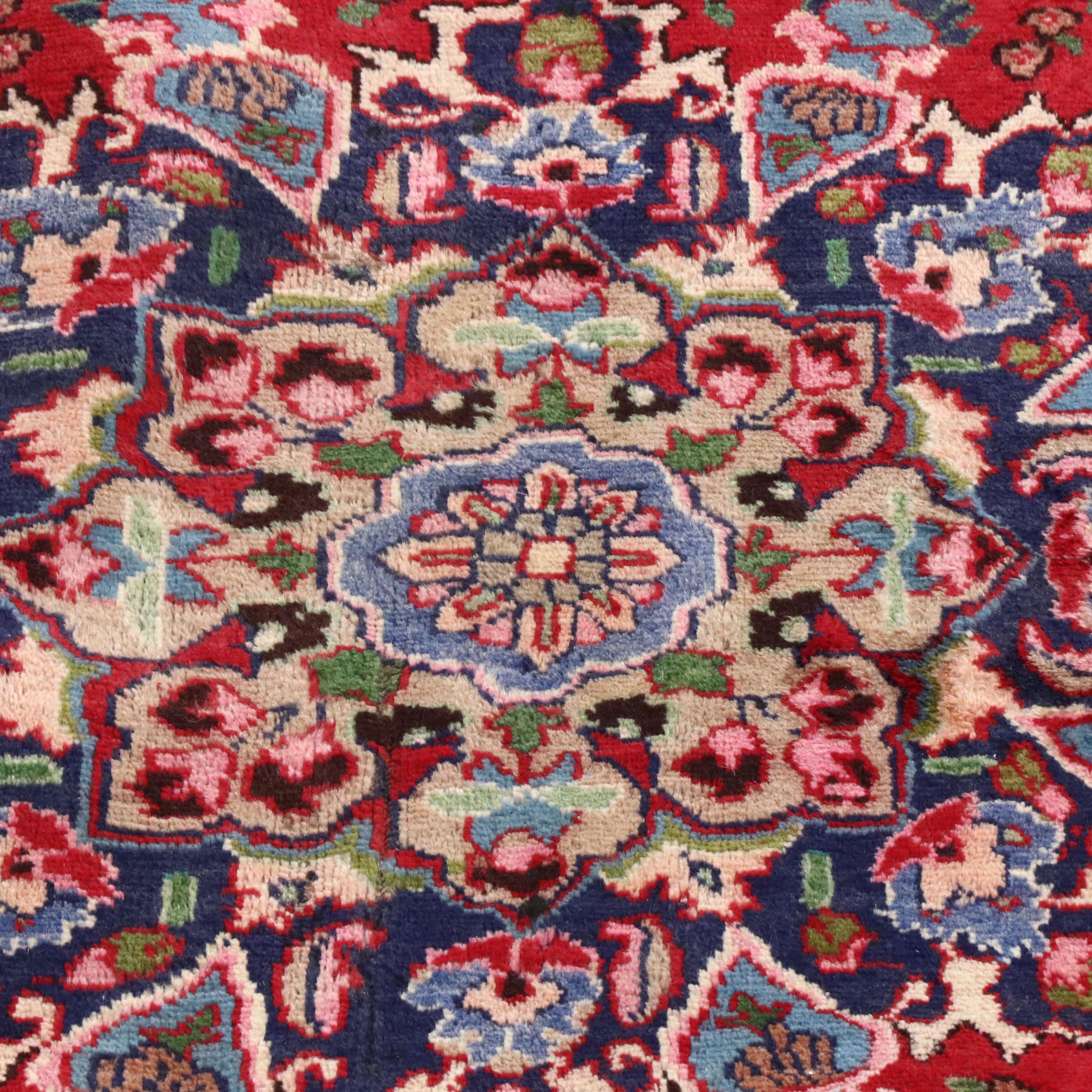 7'6 x 10'7 Hand-Knotted Persian Mashhad Area Rug