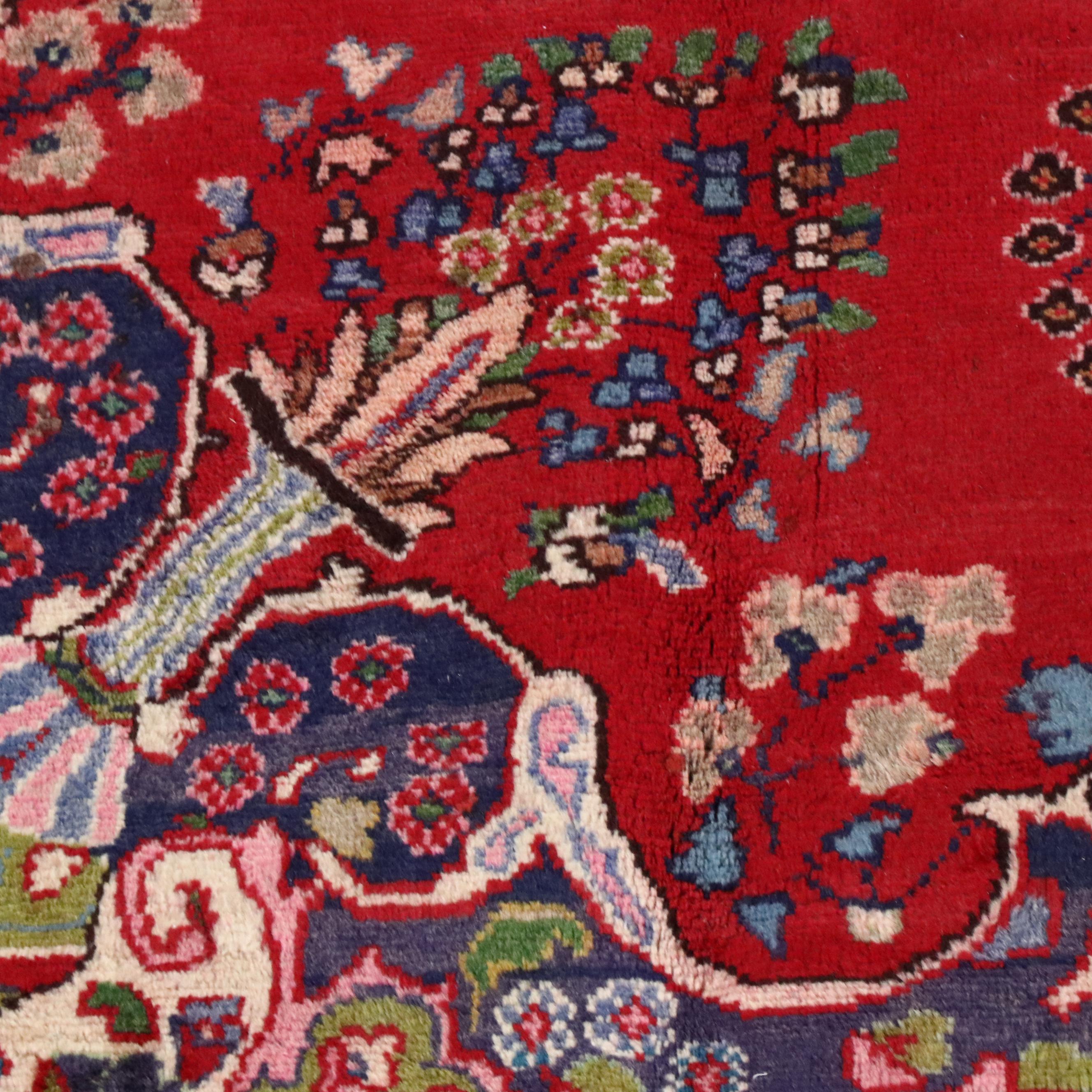 7'6 x 10'7 Hand-Knotted Persian Mashhad Area Rug