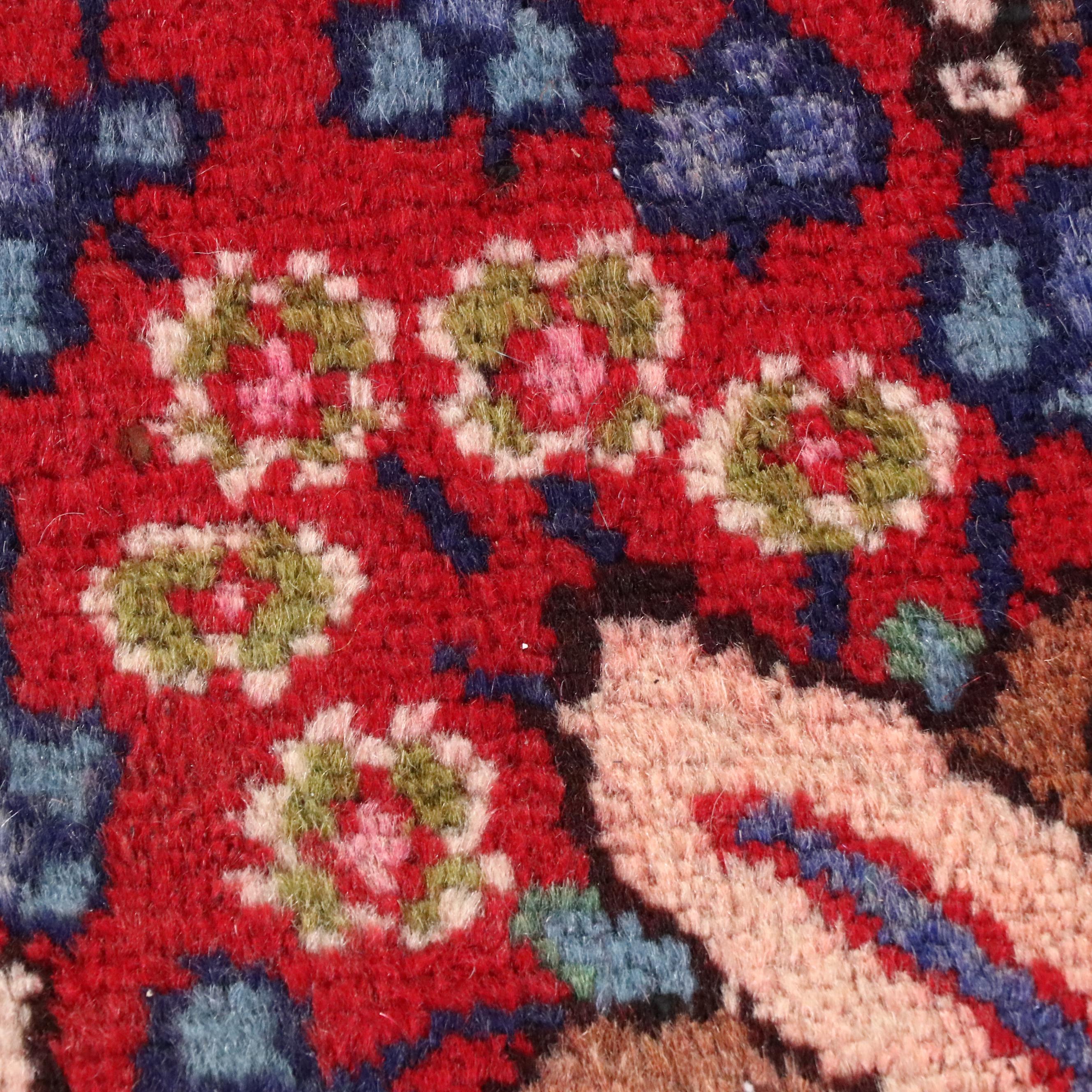 7'6 x 10'7 Hand-Knotted Persian Mashhad Area Rug