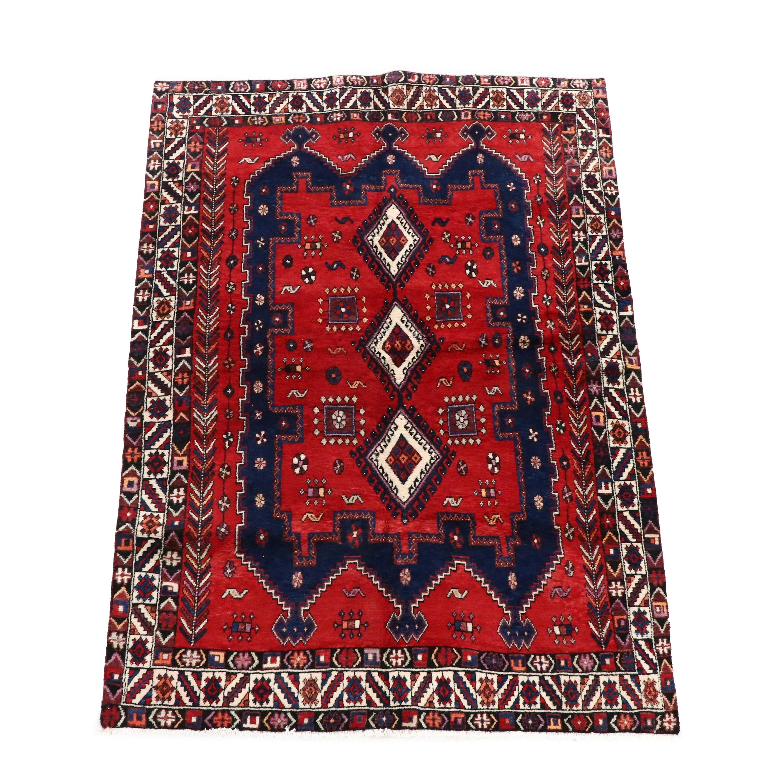 5'3 x 7'9 Hand-Knotted Persian Sirjan Area Rug