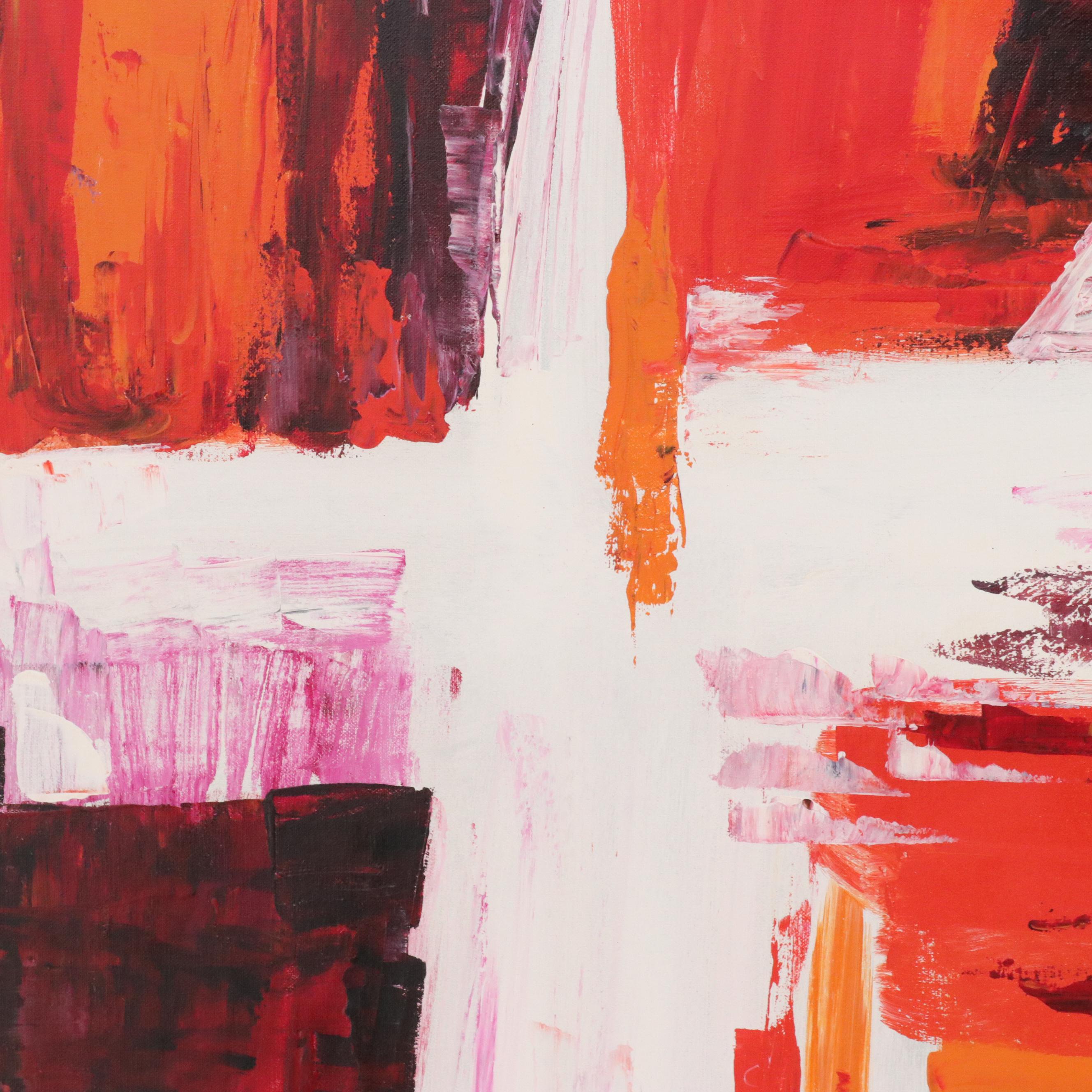 Lee Reynolds Vanguard Studios Large-Scale Abstract Acrylic Oil Painting