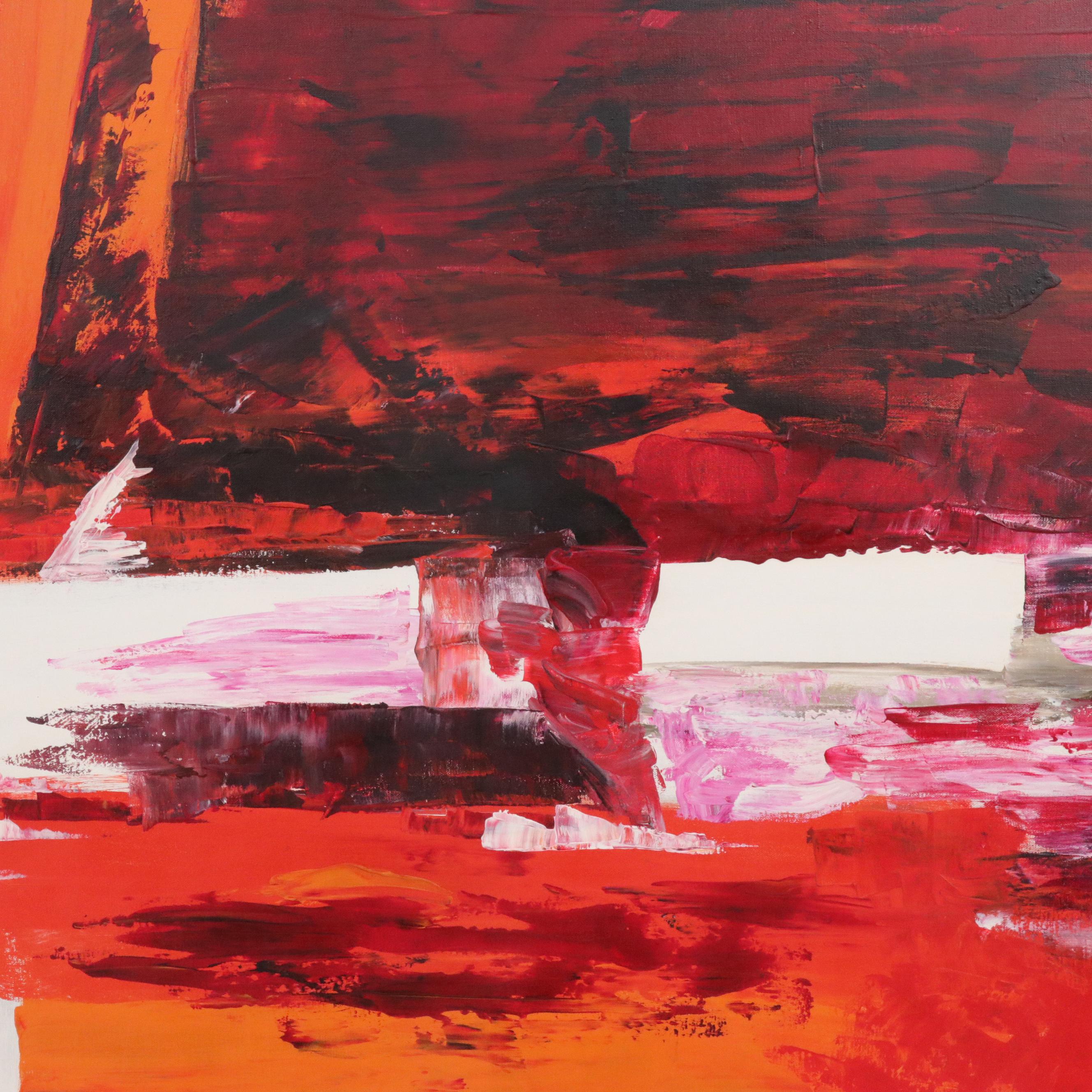 Lee Reynolds Vanguard Studios Large-Scale Abstract Acrylic Oil Painting