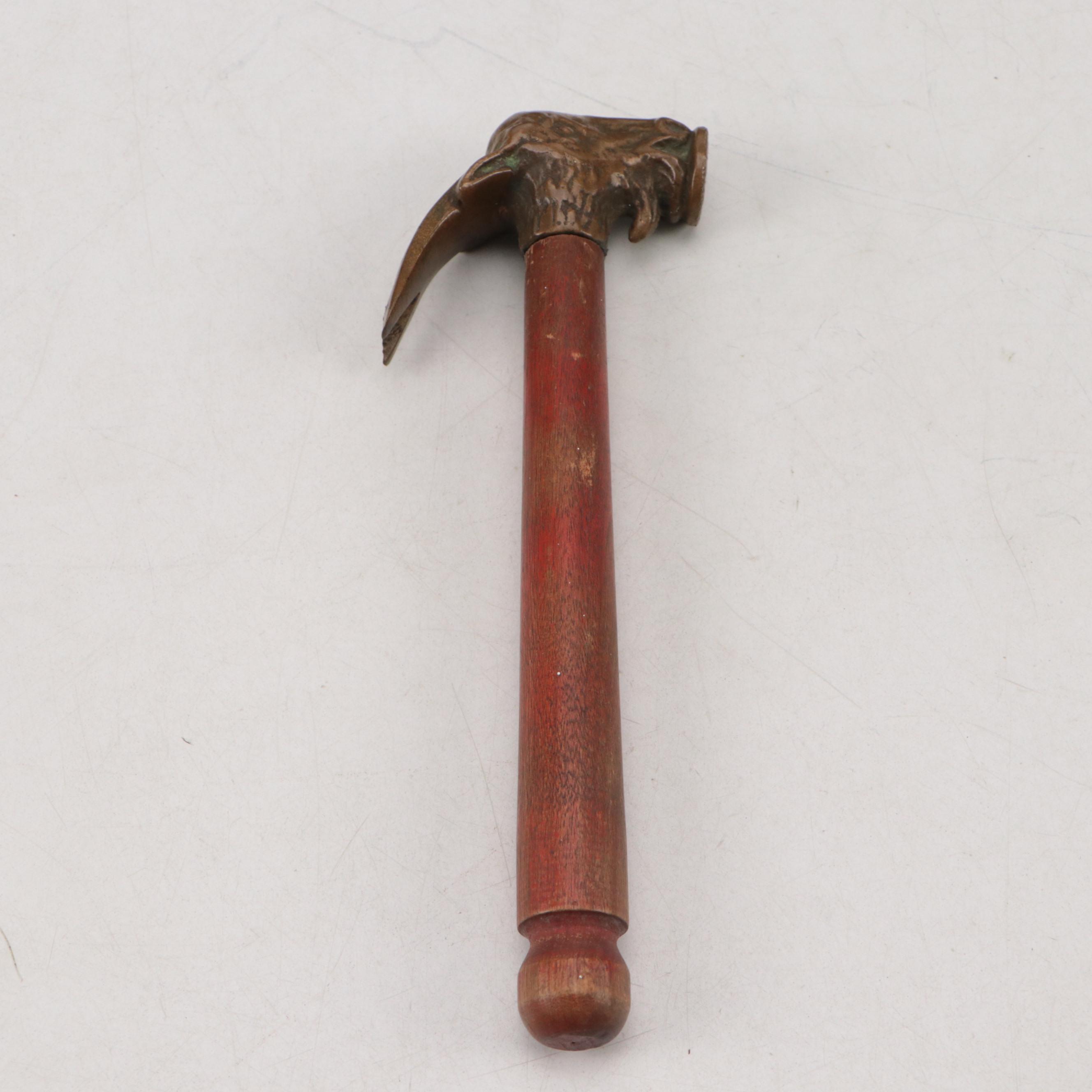 Mitteldorfer Straus Goat Head Hammer with Trammel Point and Stanley Level