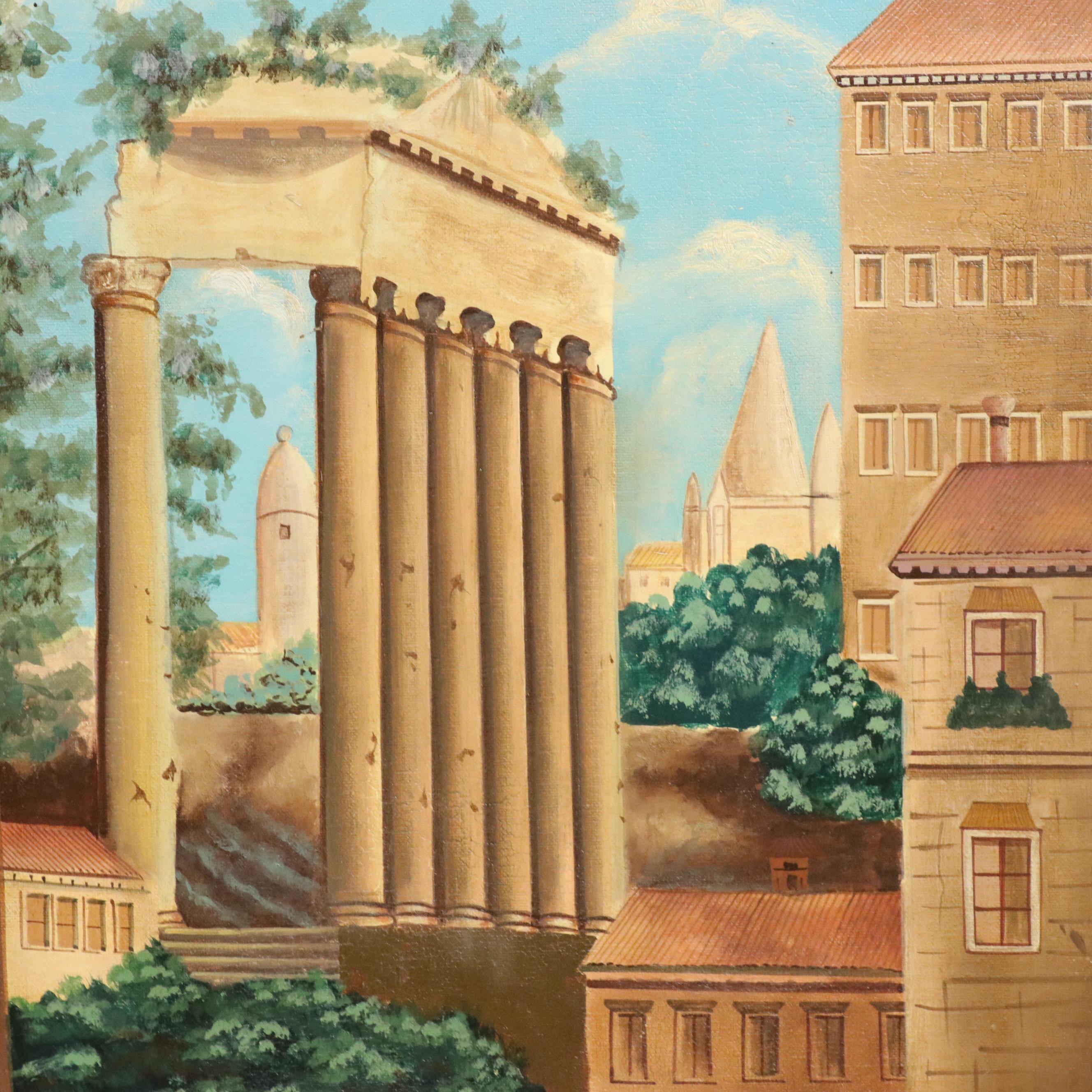 Maitland-Smith Large-Scale Oil Greco-Roman Inspired Oil Painting, Circa 2000