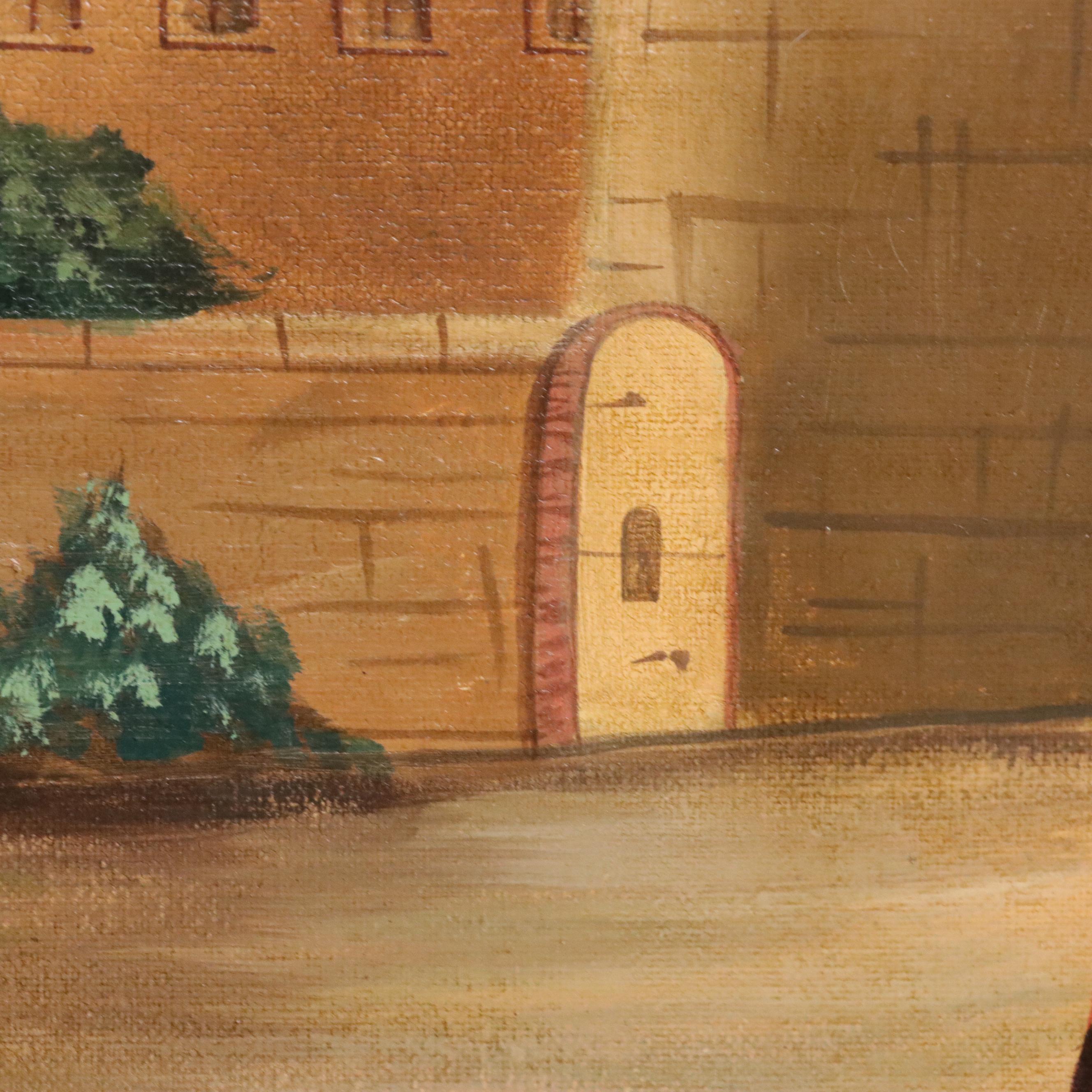 Maitland-Smith Large-Scale Oil Greco-Roman Inspired Oil Painting, Circa 2000