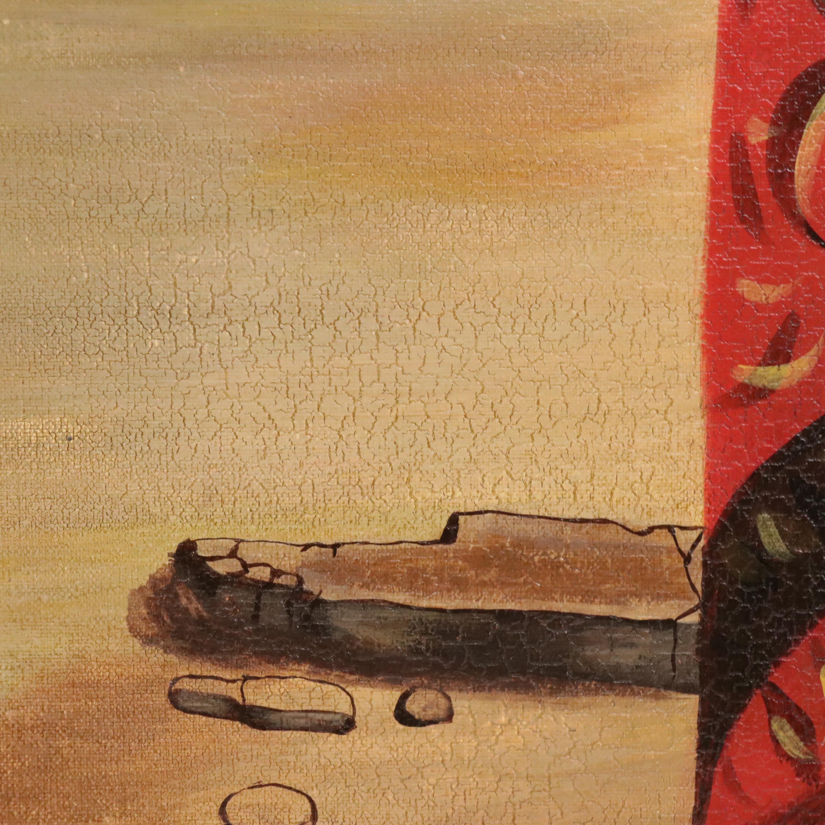 Maitland-Smith Large-Scale Oil Greco-Roman Inspired Oil Painting, Circa 2000