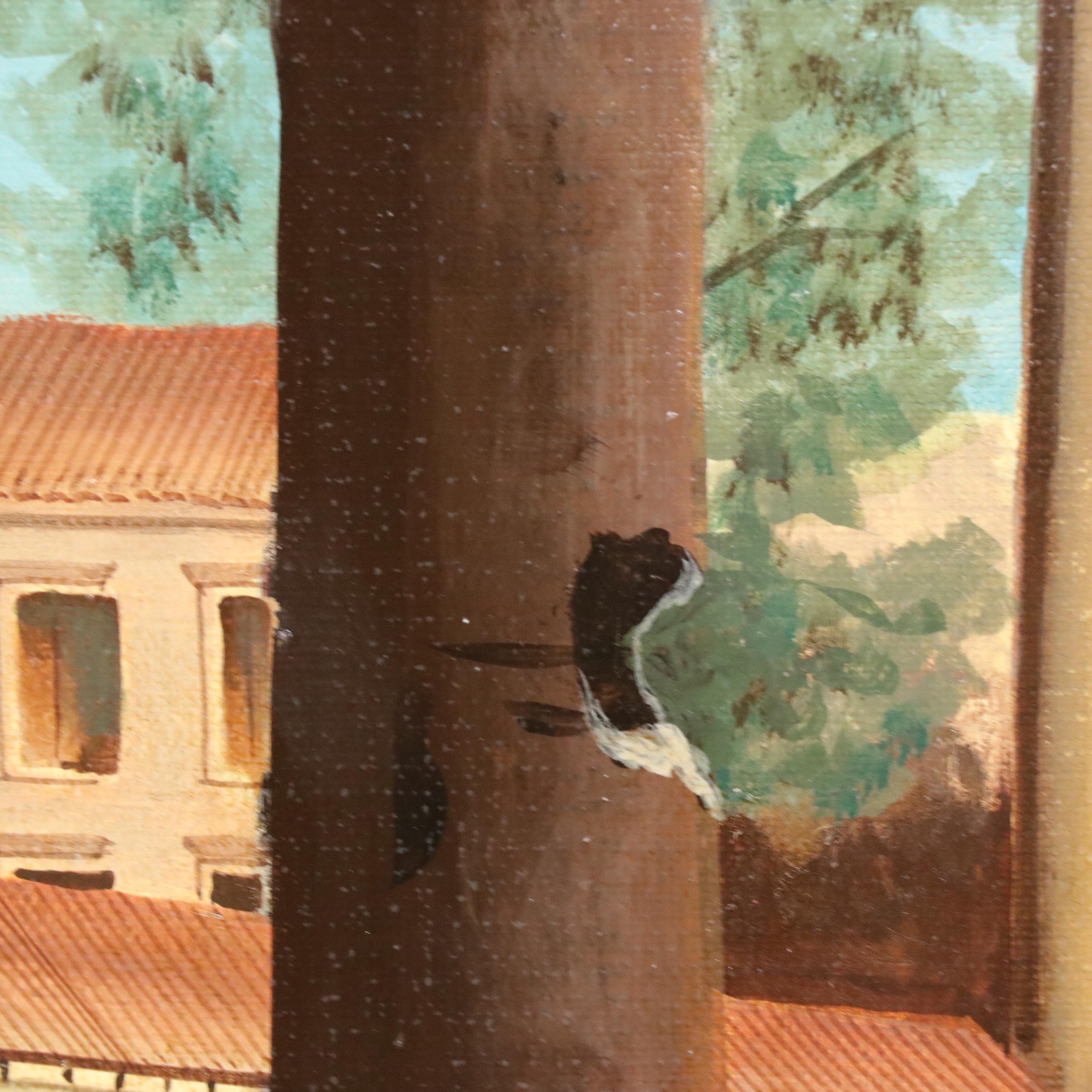 Maitland-Smith Large-Scale Oil Greco-Roman Inspired Oil Painting, Circa 2000