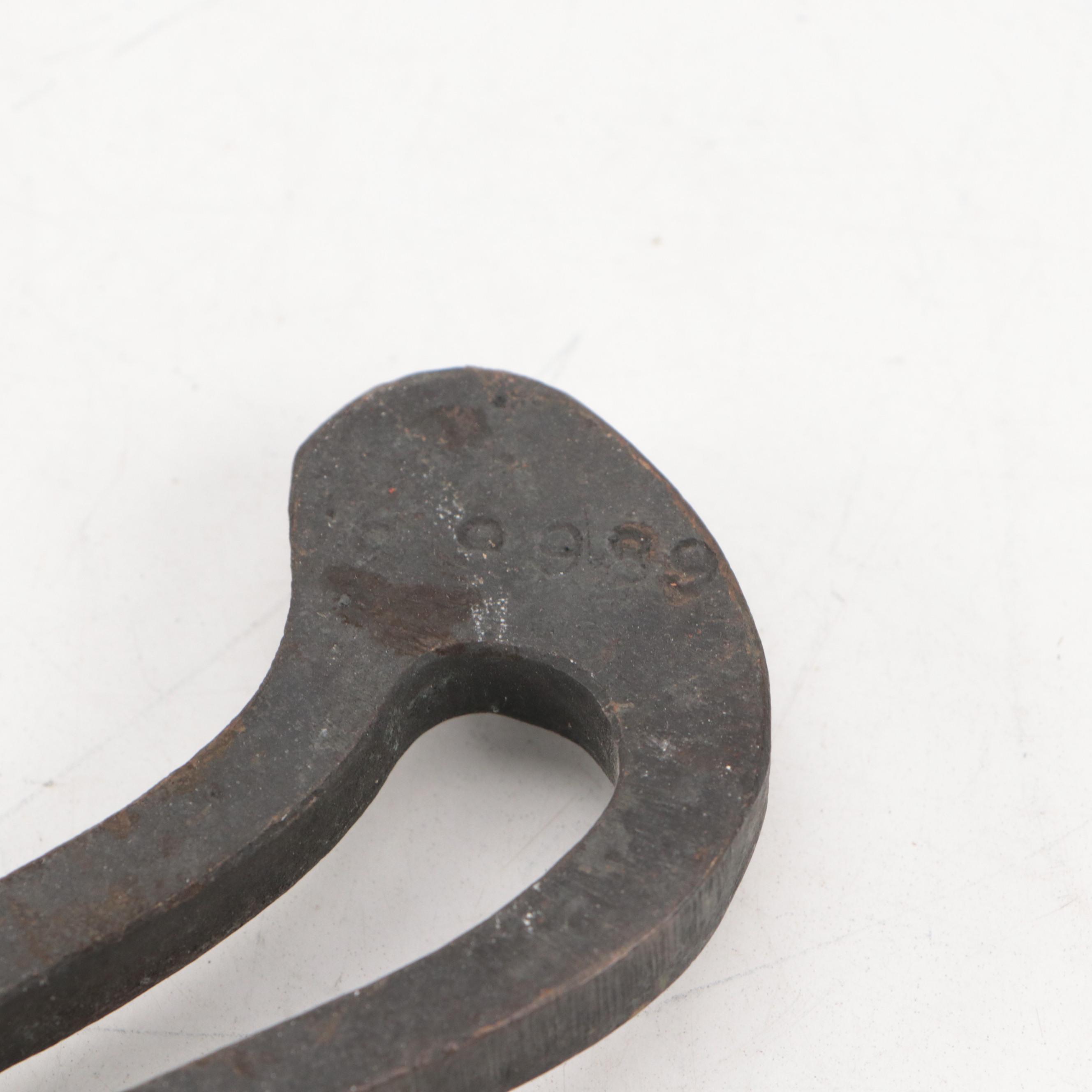 Cast Iron and Brass Weights, 1–16 lb., with Balance Scale Components