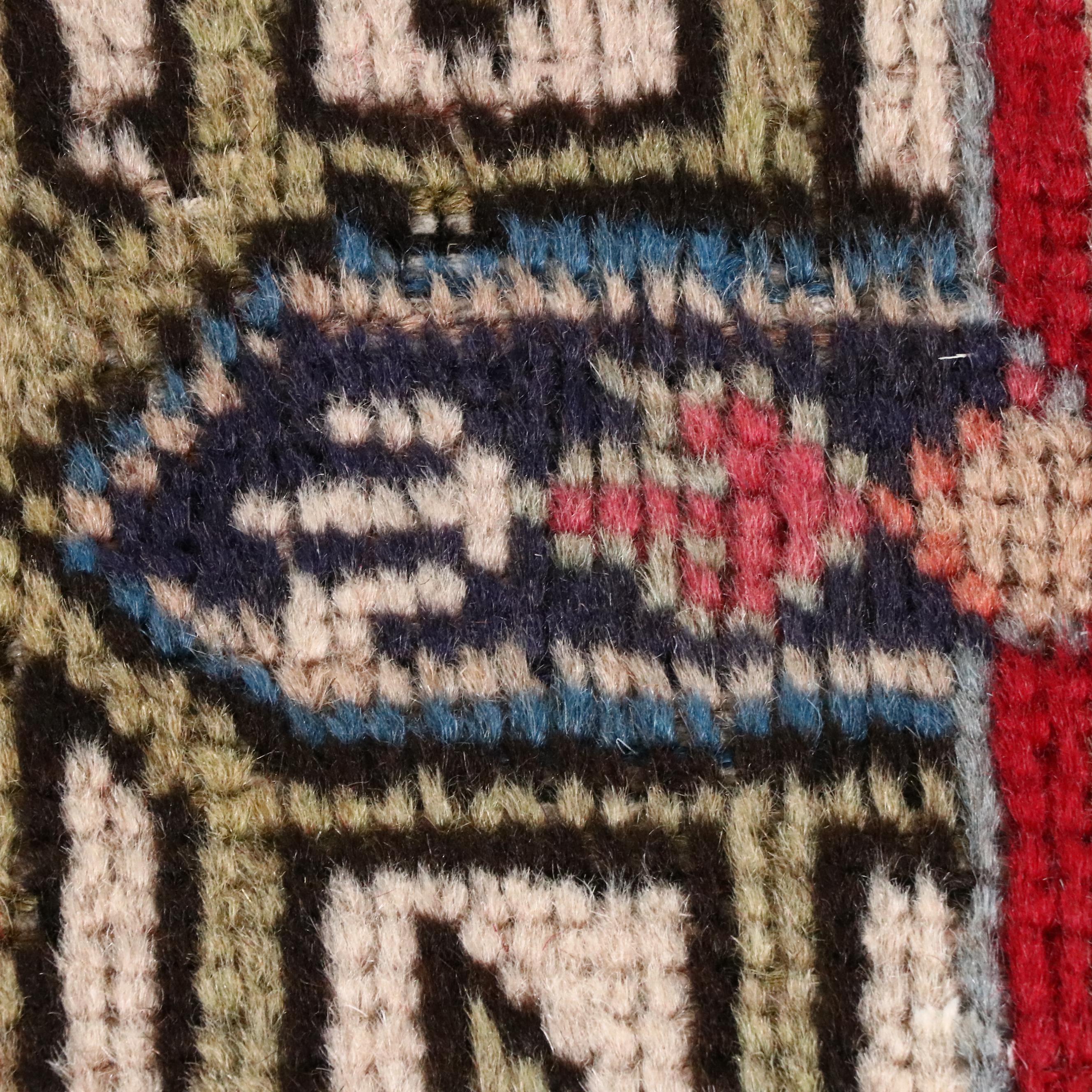 9'6 x 12'5 Hand-Knotted Persian Heriz Room Sized Rug