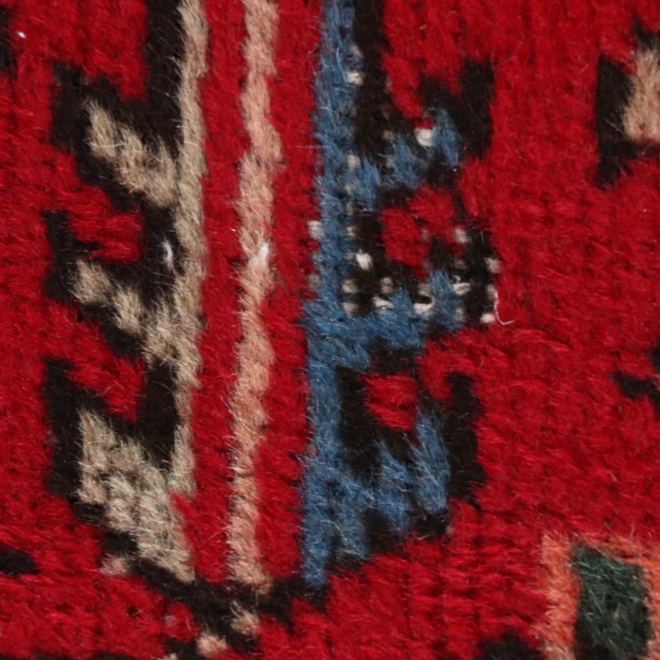 9'6 x 12'5 Hand-Knotted Persian Heriz Room Sized Rug