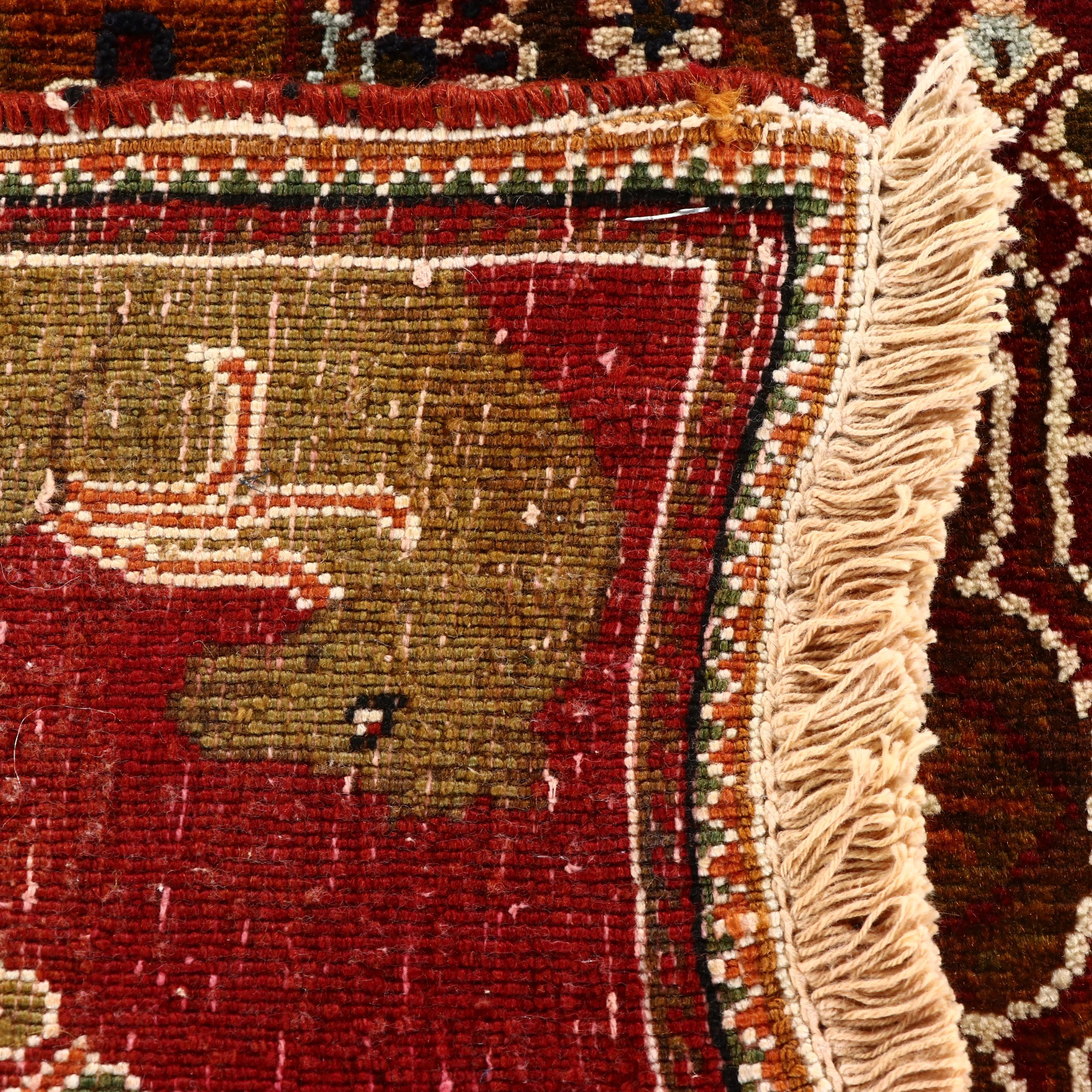 2' x 2'4 Hand-Knotted Persian Qashqai Accent Rug