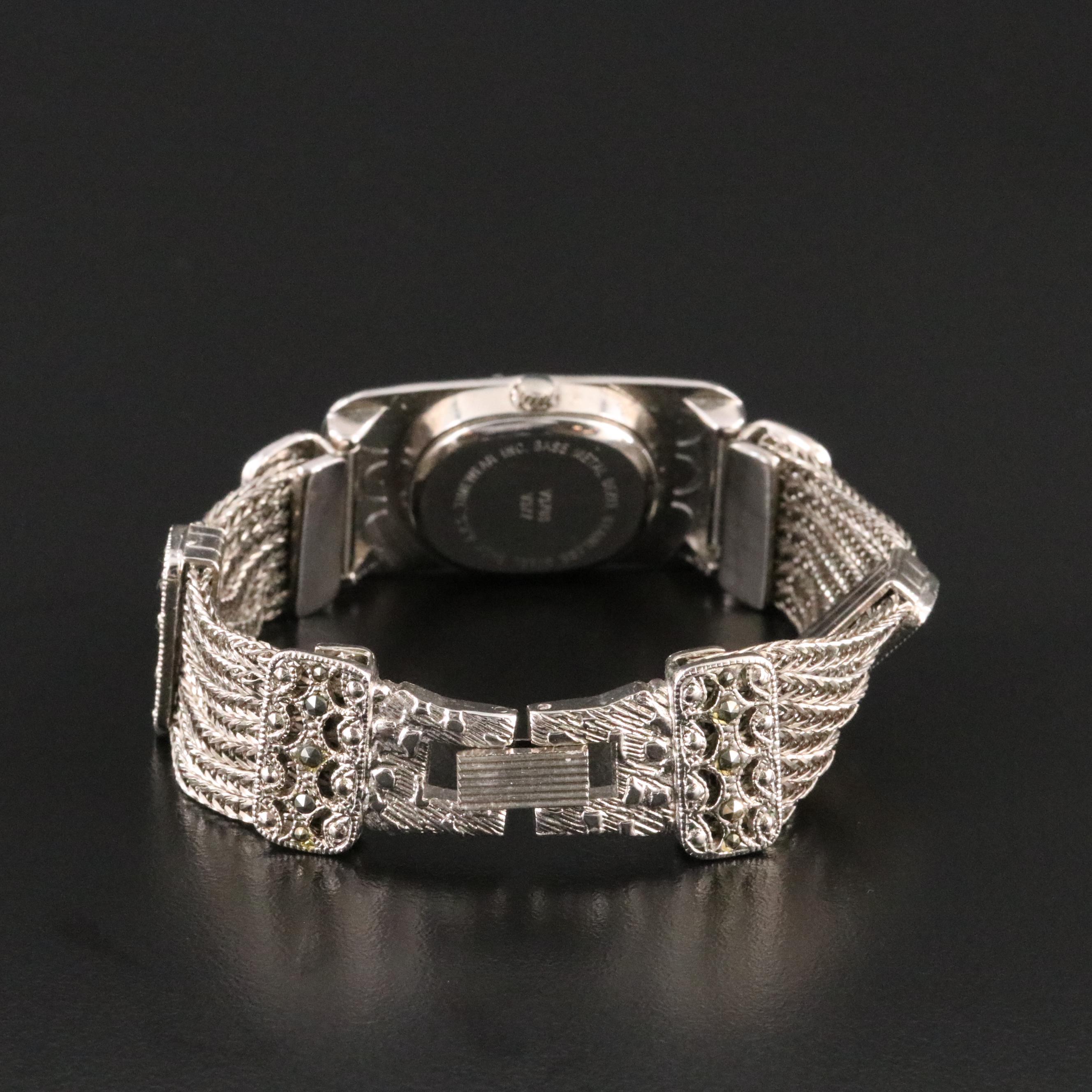 Gloria Vanderbilt Marcasite Quartz Watch