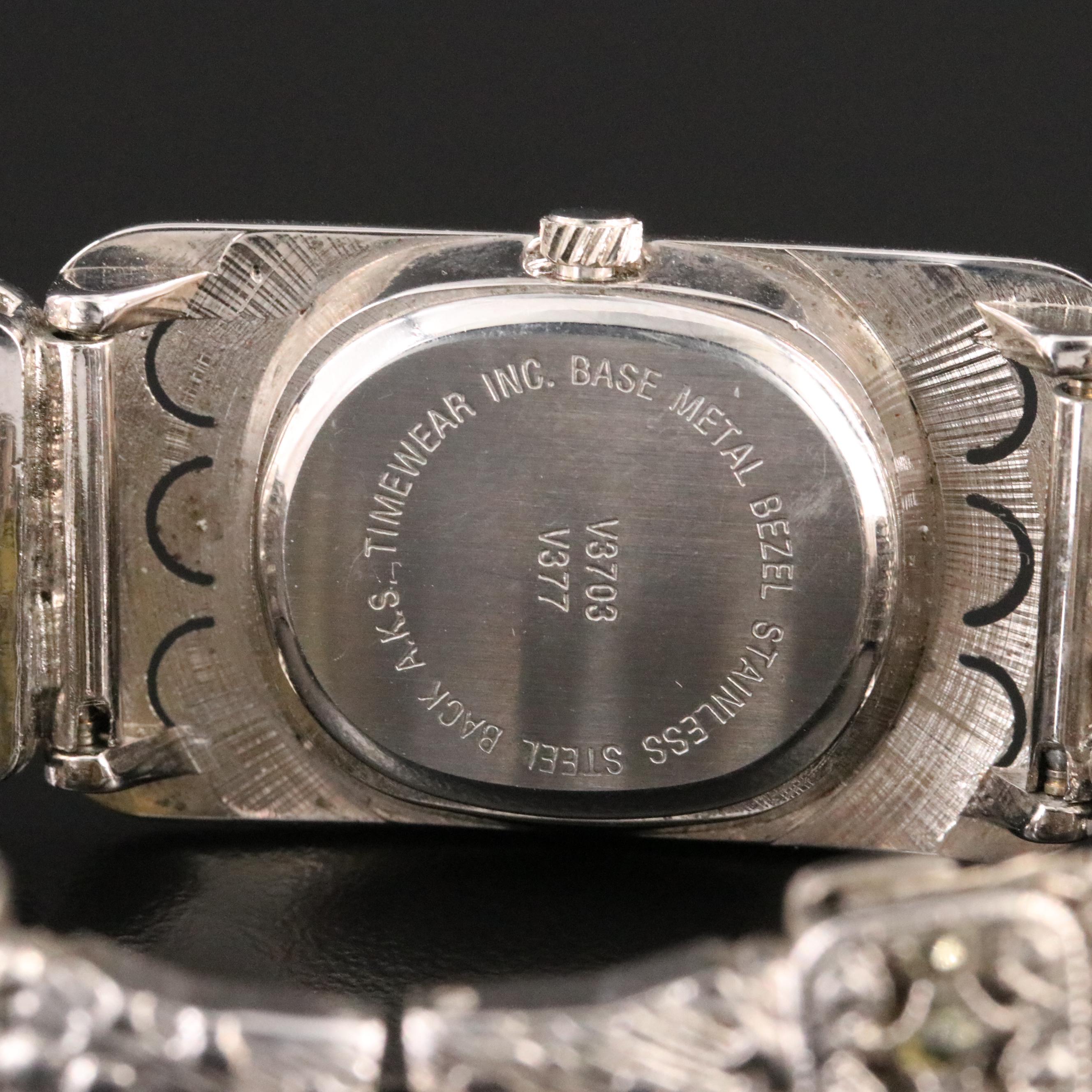 Gloria Vanderbilt Marcasite Quartz Watch