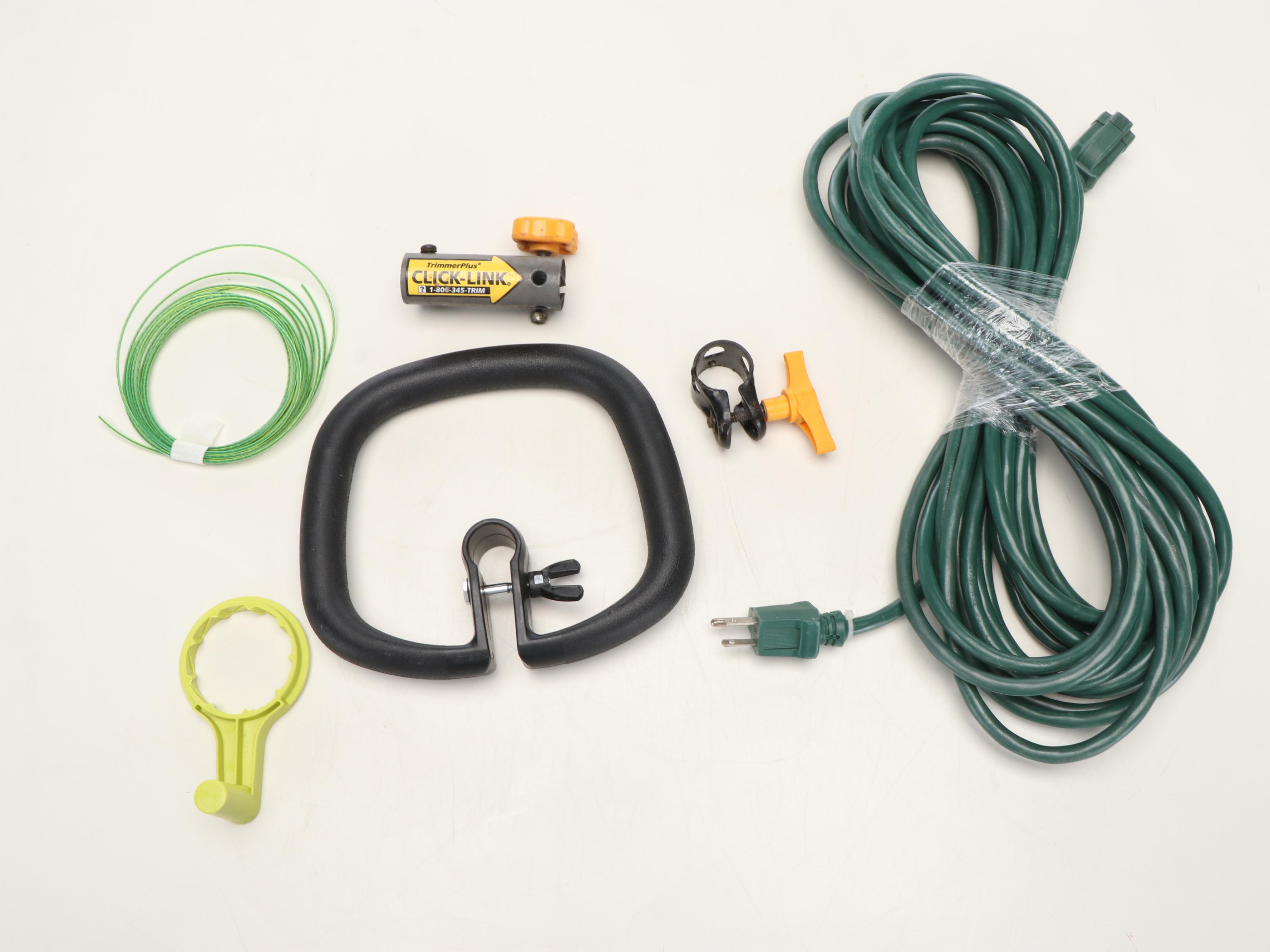 Sunjoe Electric Pole Chainsaw and String Trimmer & Black+Decker Alligator Lopper