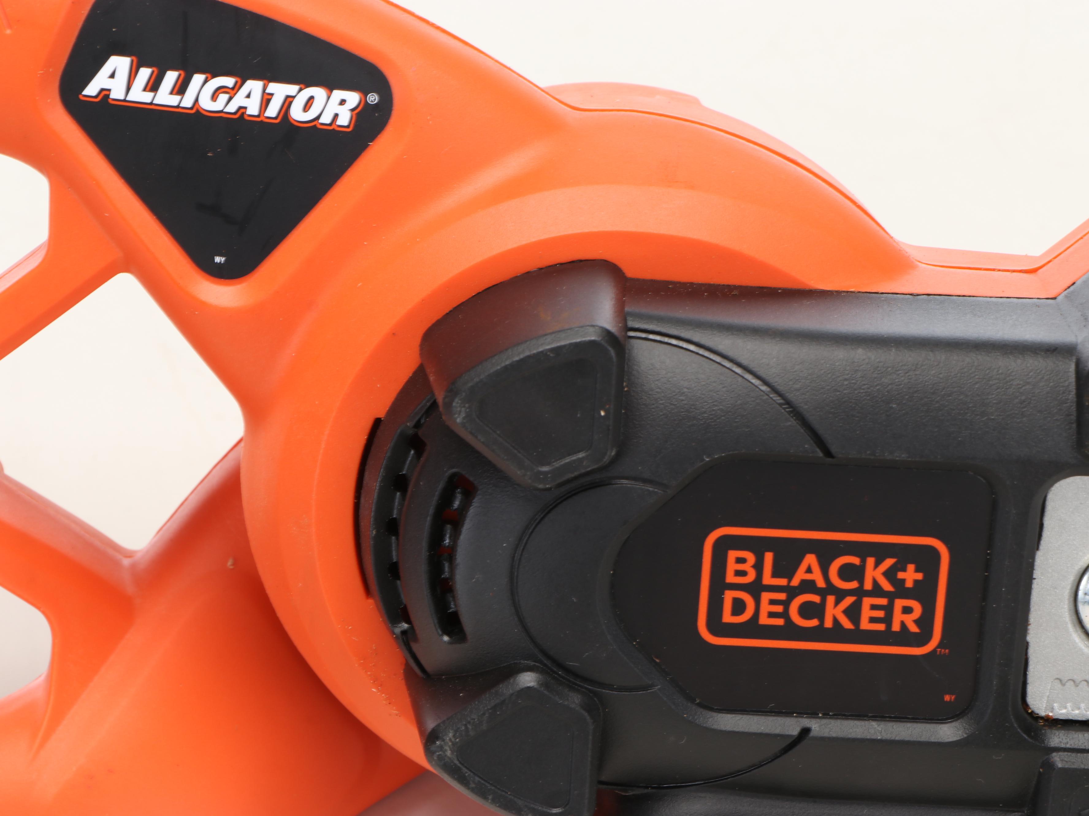 Sunjoe Electric Pole Chainsaw and String Trimmer & Black+Decker Alligator Lopper