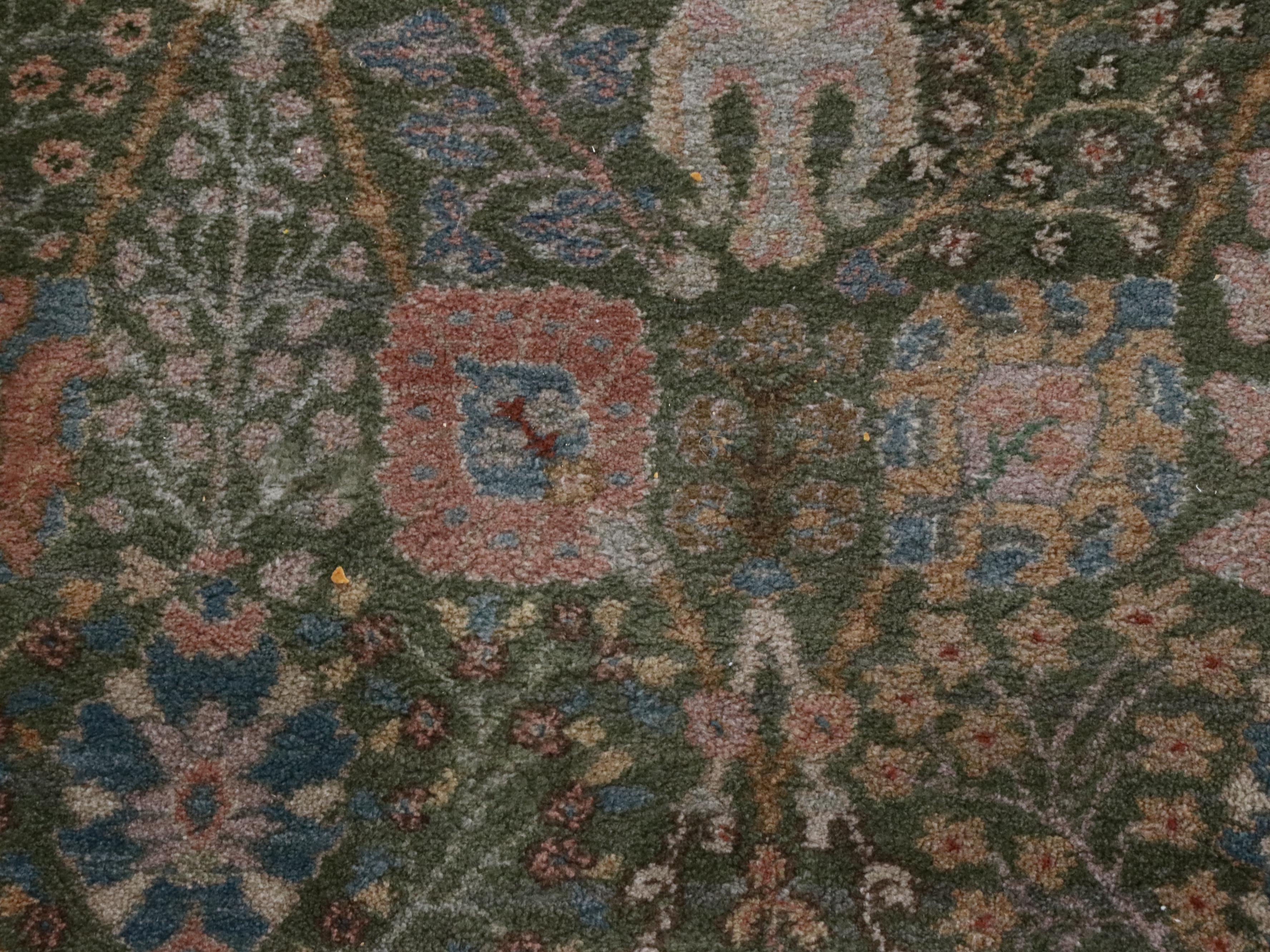8'7 x 12'11 Machine Made Karastan "Green Persian Garden" Room Sized Rug