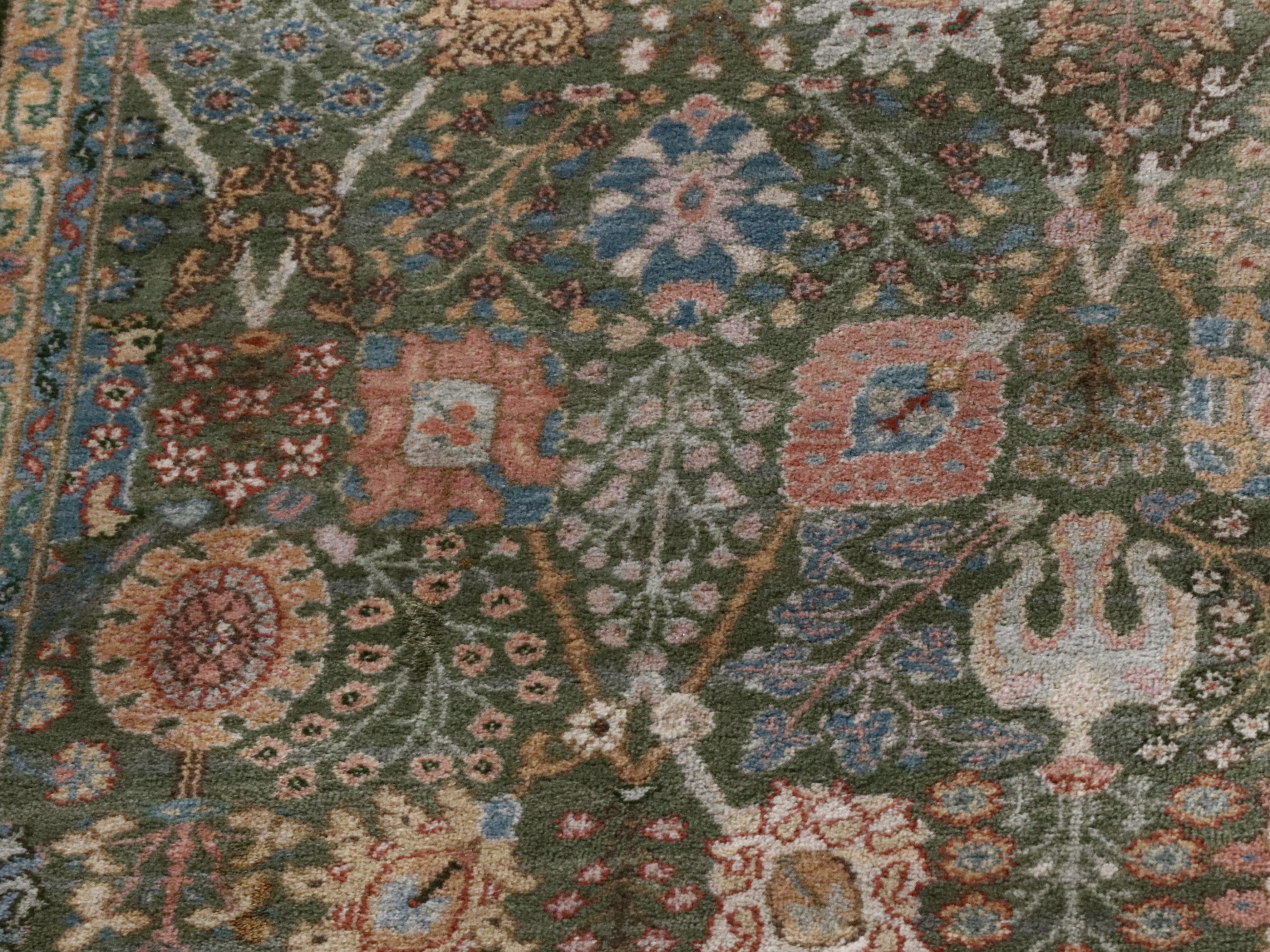8'7 x 12'11 Machine Made Karastan "Green Persian Garden" Room Sized Rug