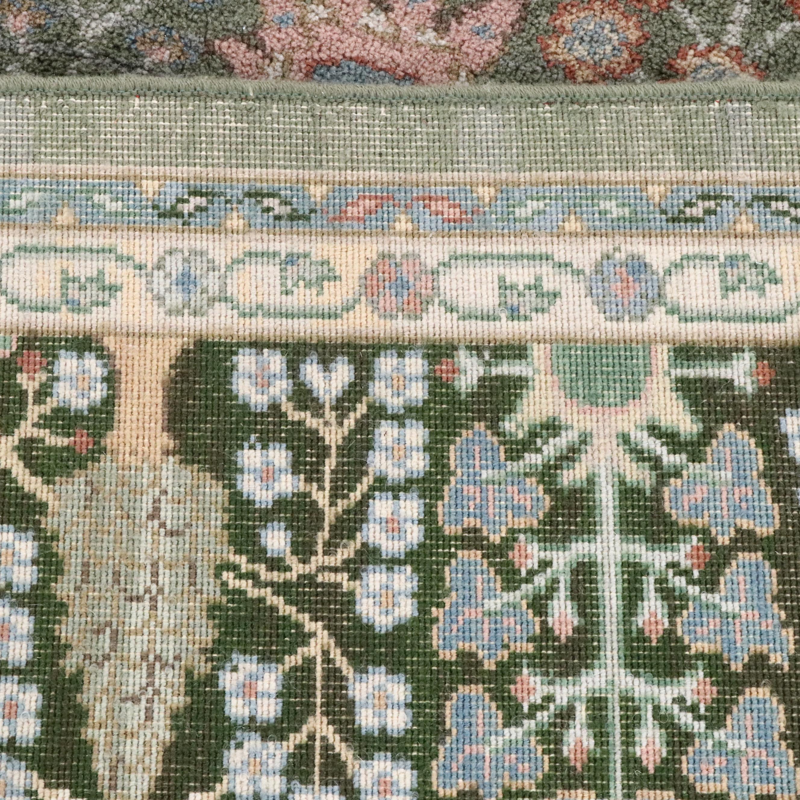 8'7 x 12'11 Machine Made Karastan "Green Persian Garden" Room Sized Rug