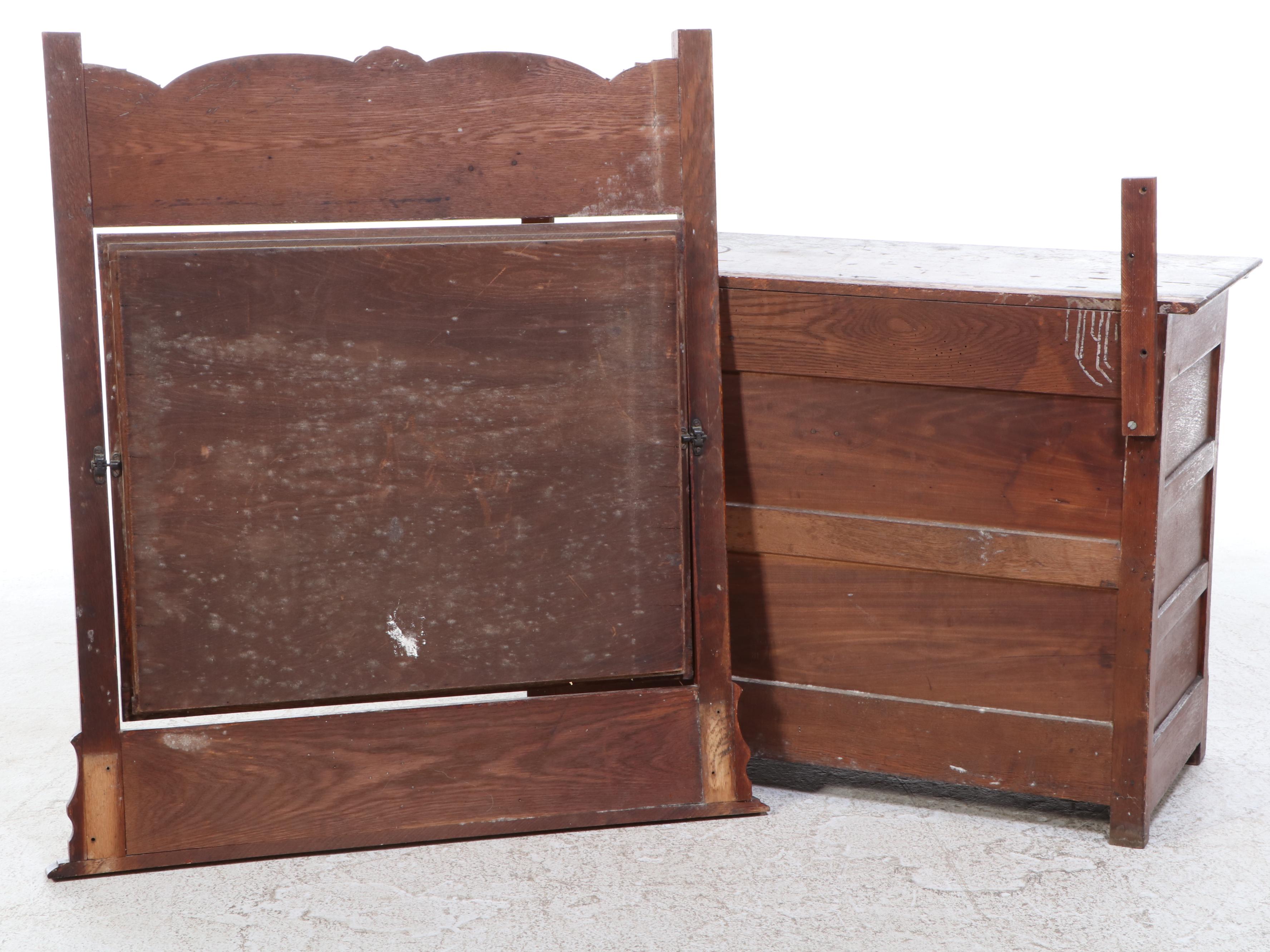 Late Victorian Oak Four-Drawer Dresser, Circa 1900