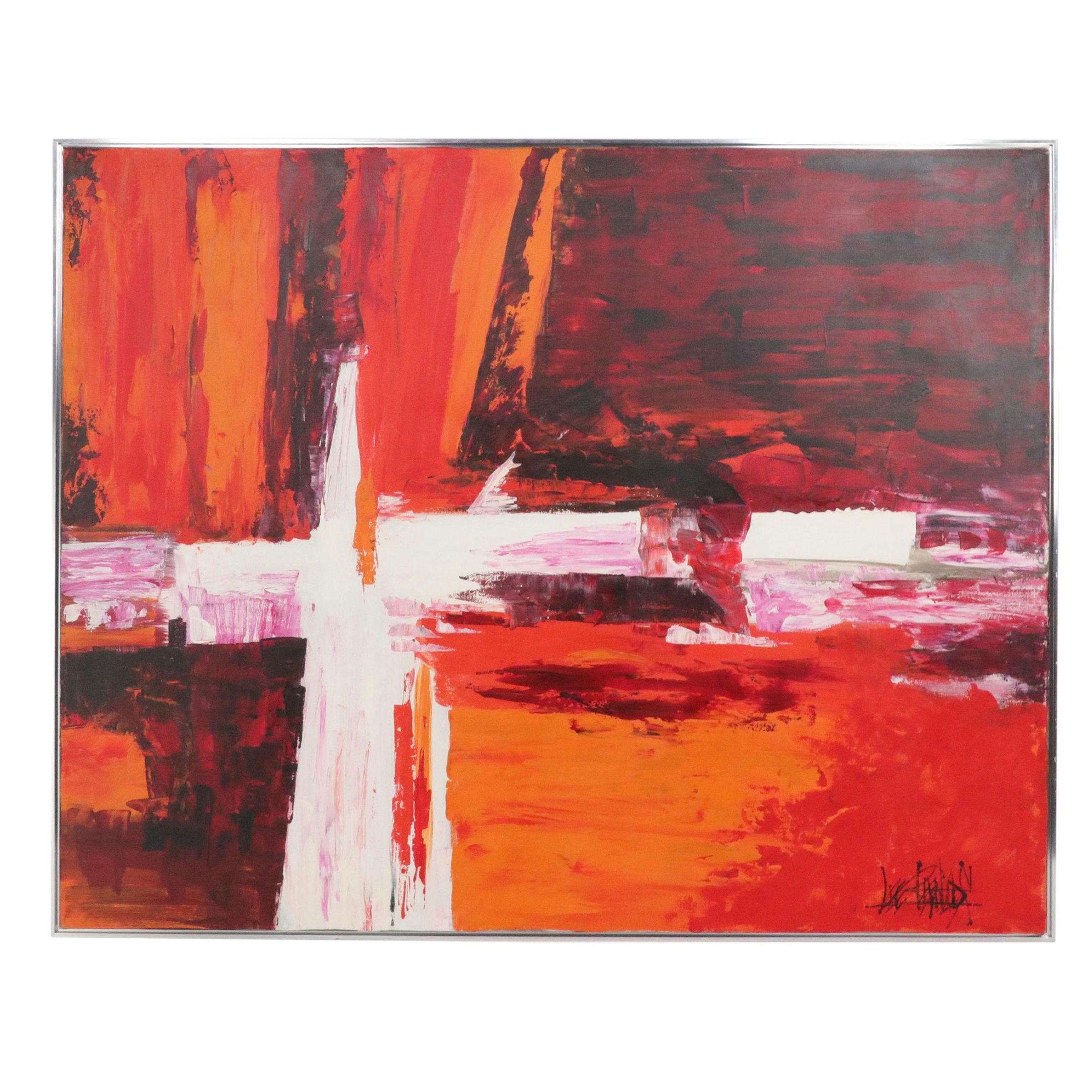 Lee Reynolds Vanguard Studios Large-Scale Abstract Acrylic Oil Painting