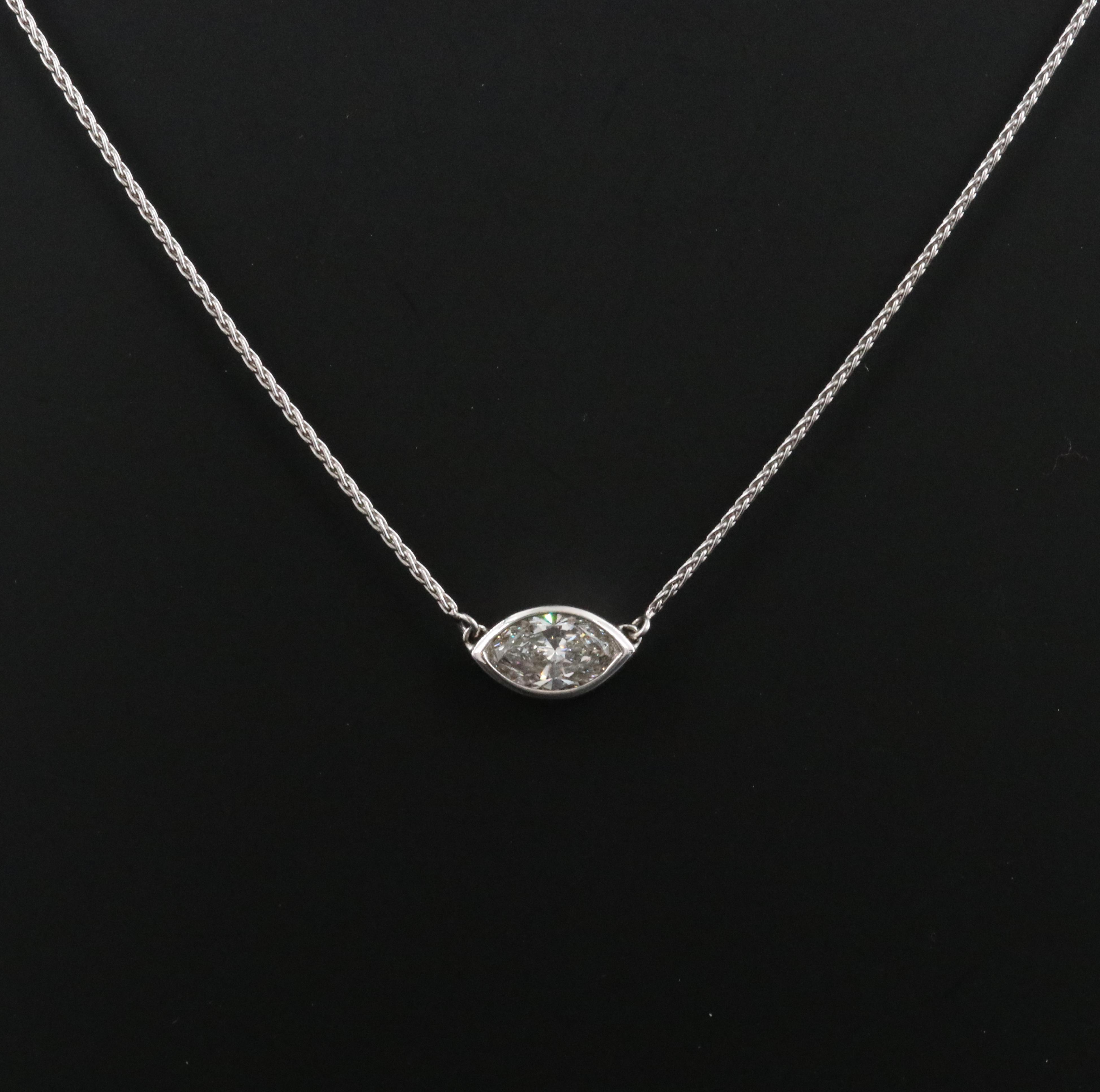 14K 1.15 CT Diamond Necklace