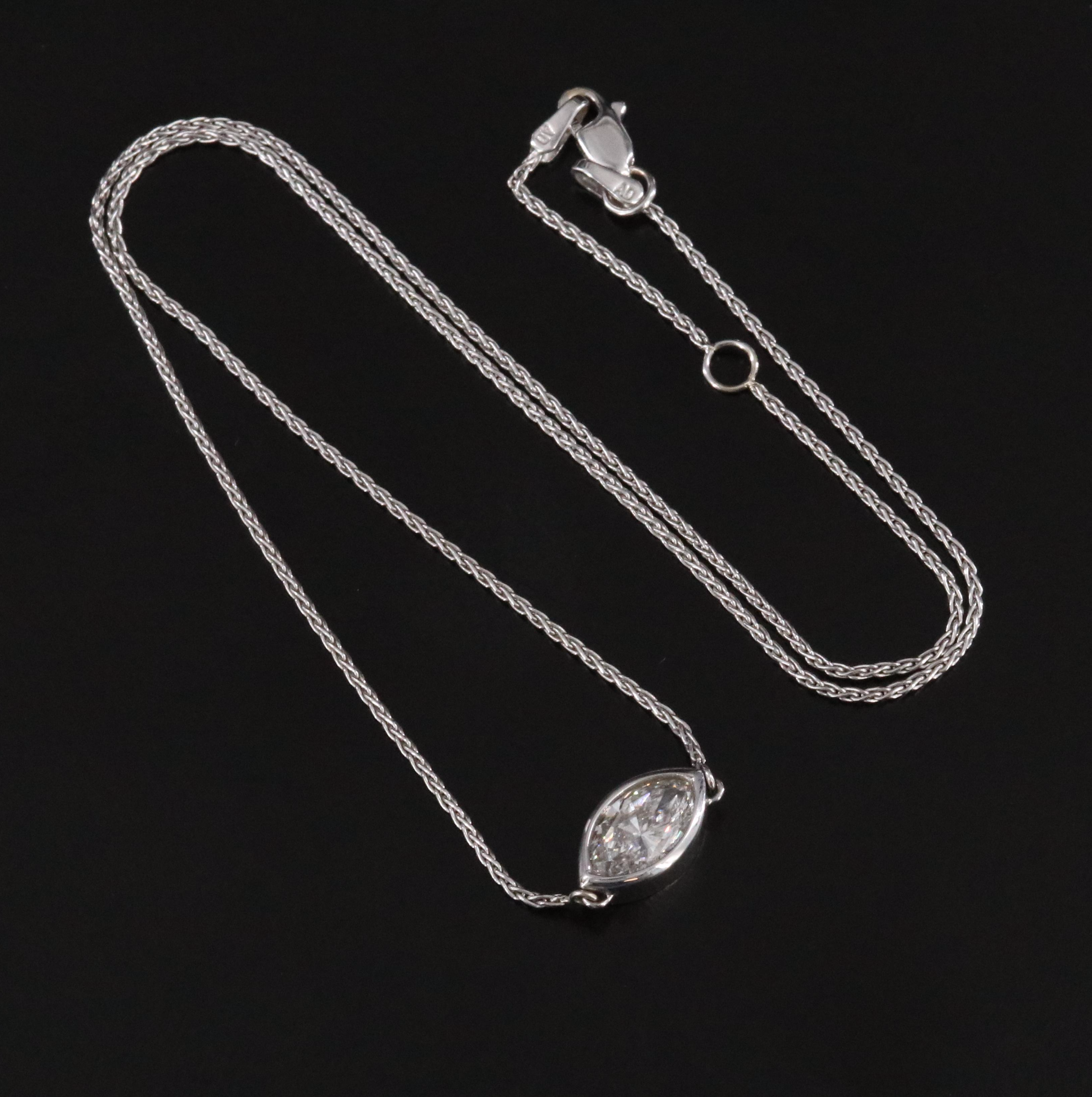 14K 1.15 CT Diamond Necklace