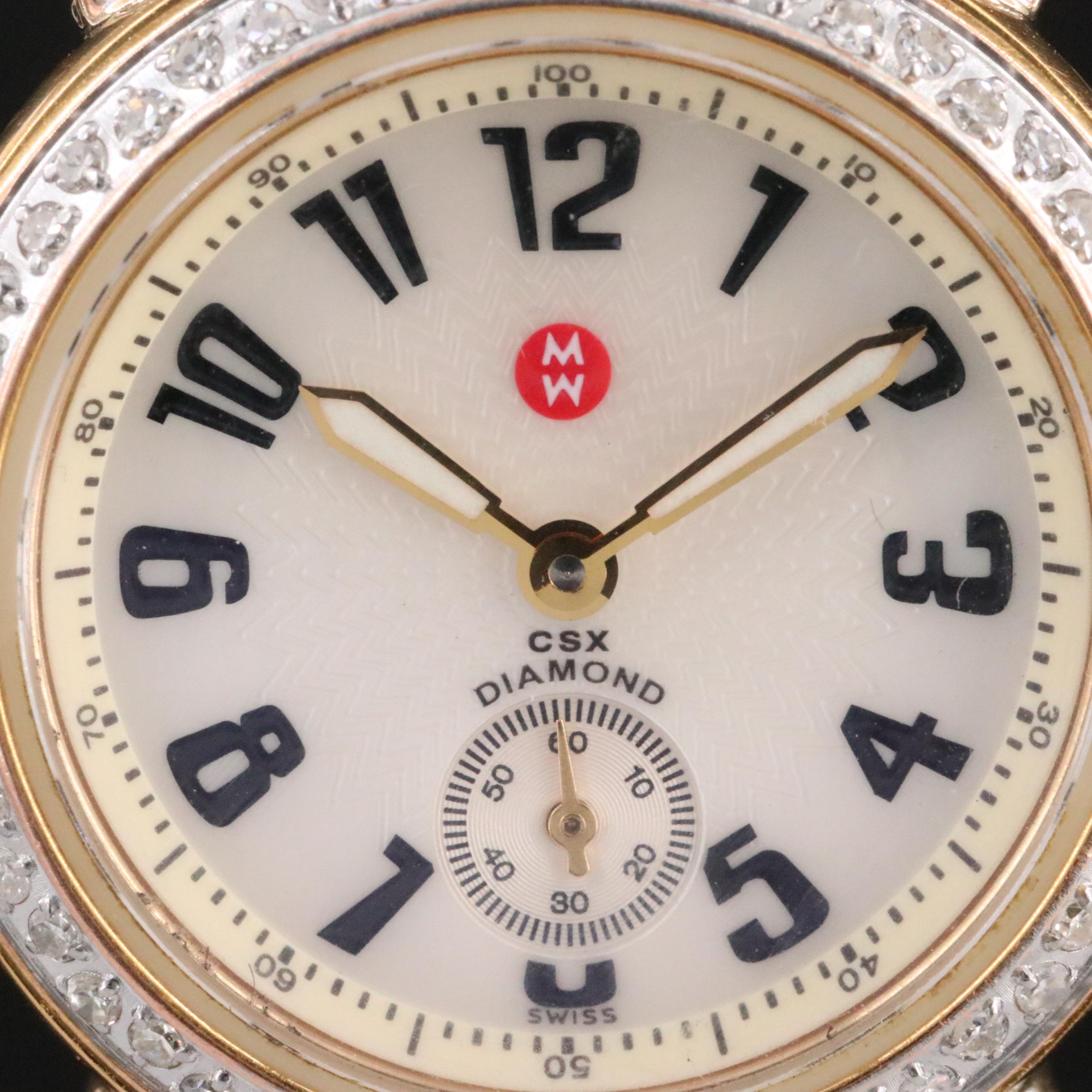 Michele CSX Diamond Quartz Watch