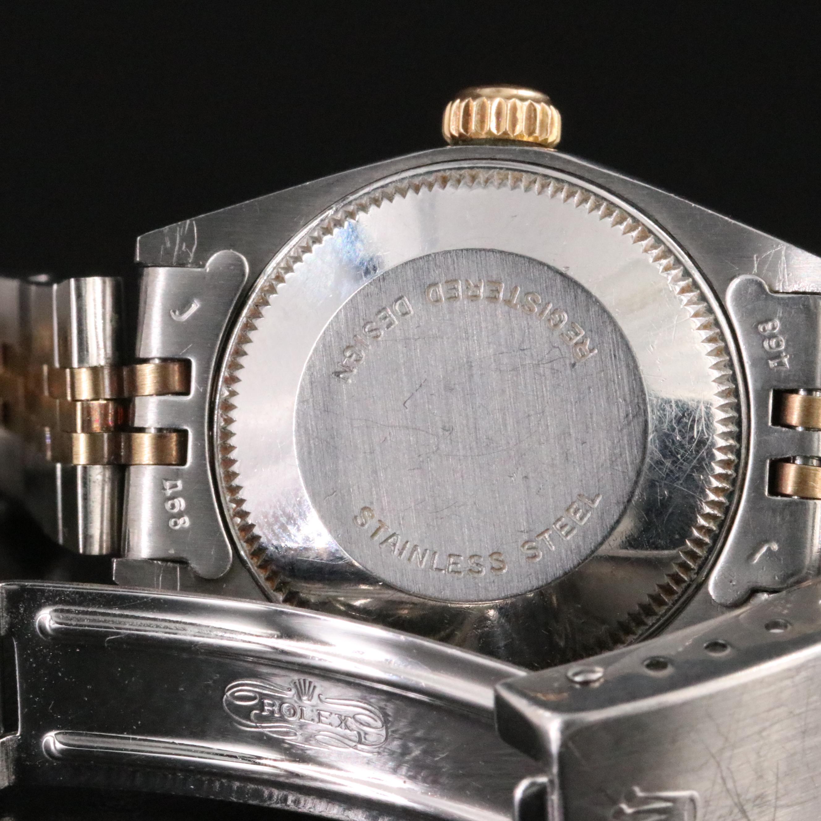 1979 Rolex Custom Diamond Mother-of-Pearl Dial and Bezel Datejust Watch