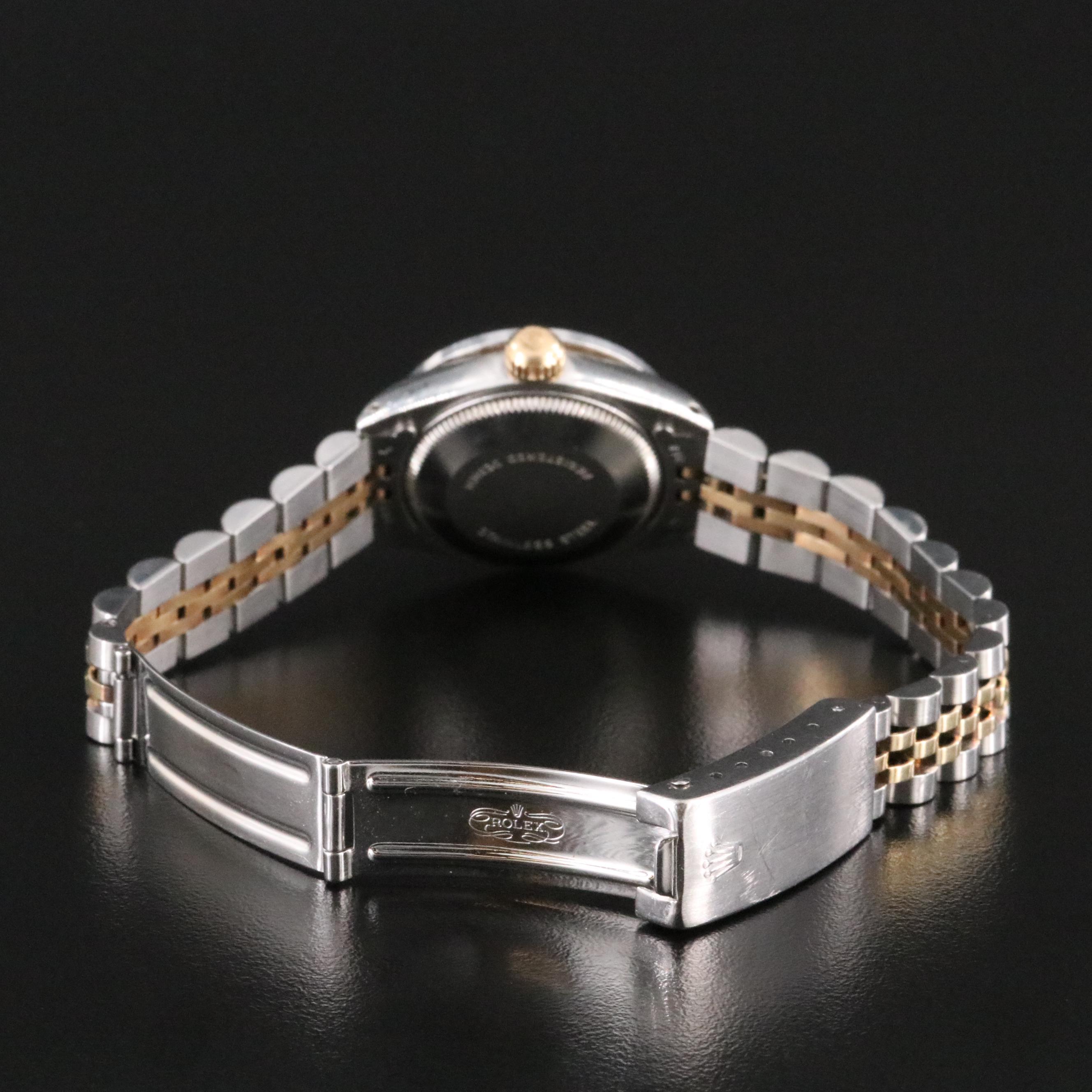 1979 Rolex Custom Diamond Mother-of-Pearl Dial and Bezel Datejust Watch