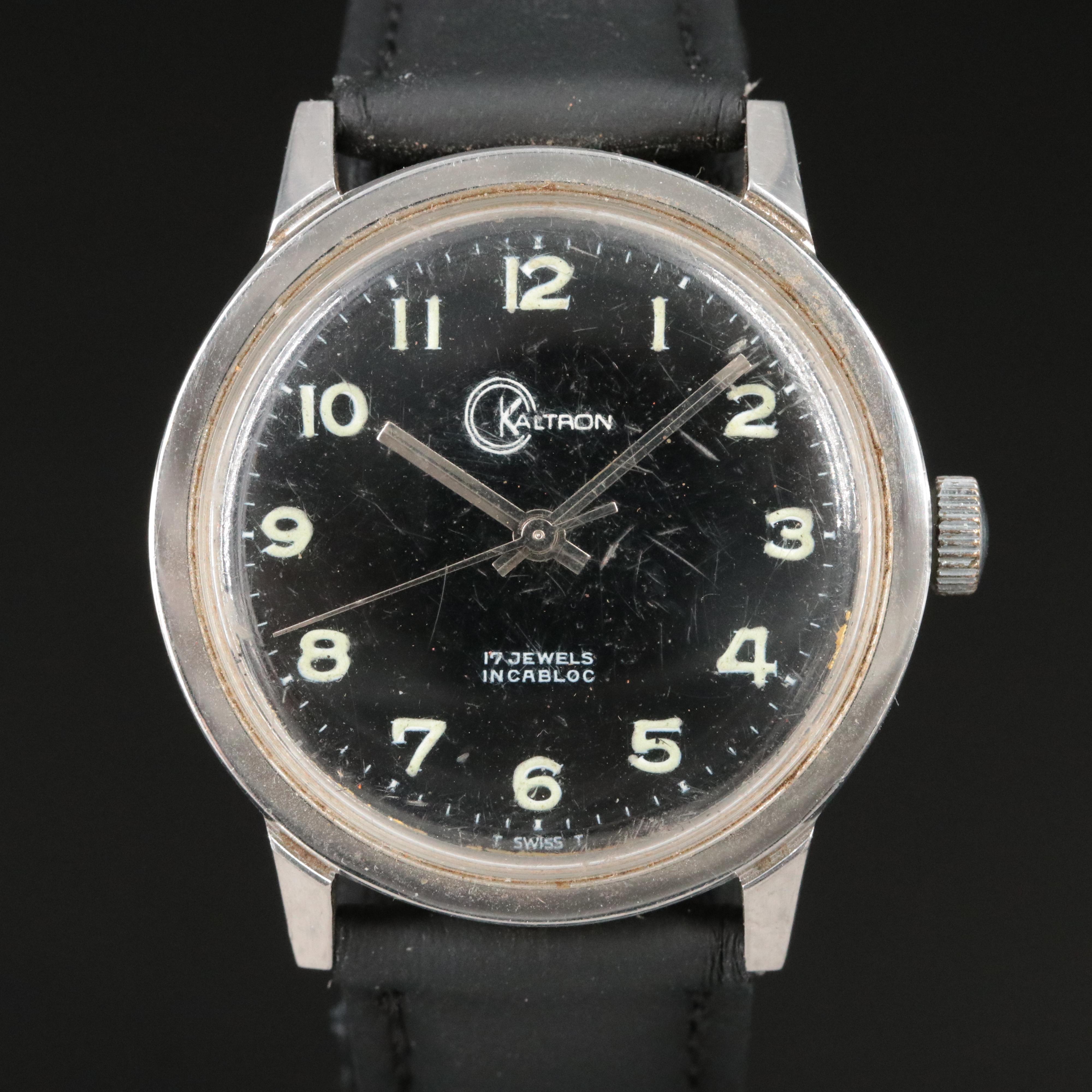 Stainless Steel Kaltron Stem Wind Watch