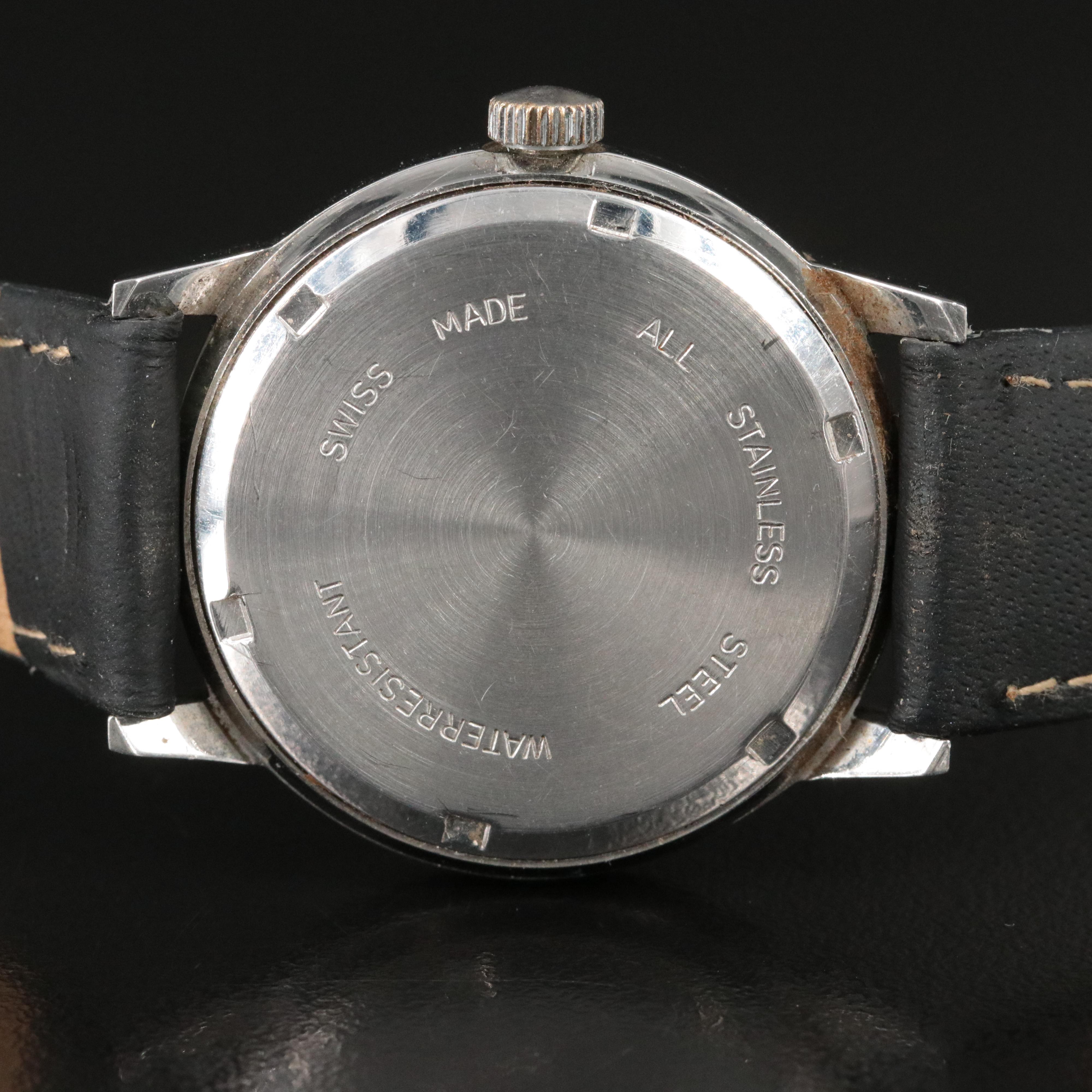 Stainless Steel Kaltron Stem Wind Watch