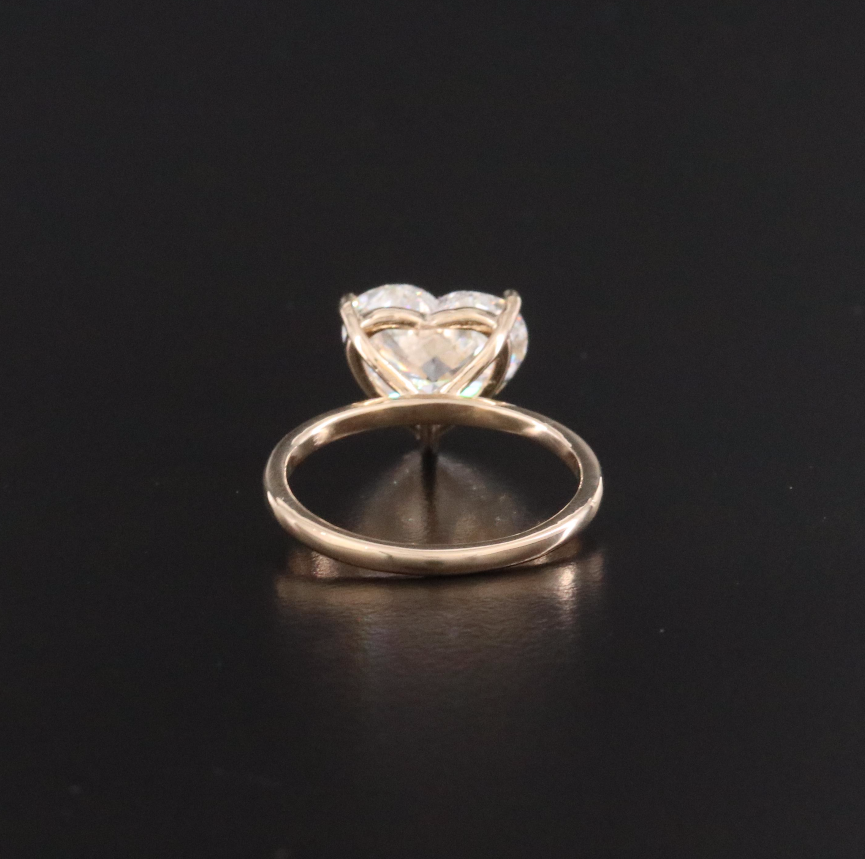 14K 4.08 CTW Lab Grown Diamond Solitaire Ring with IGI Report