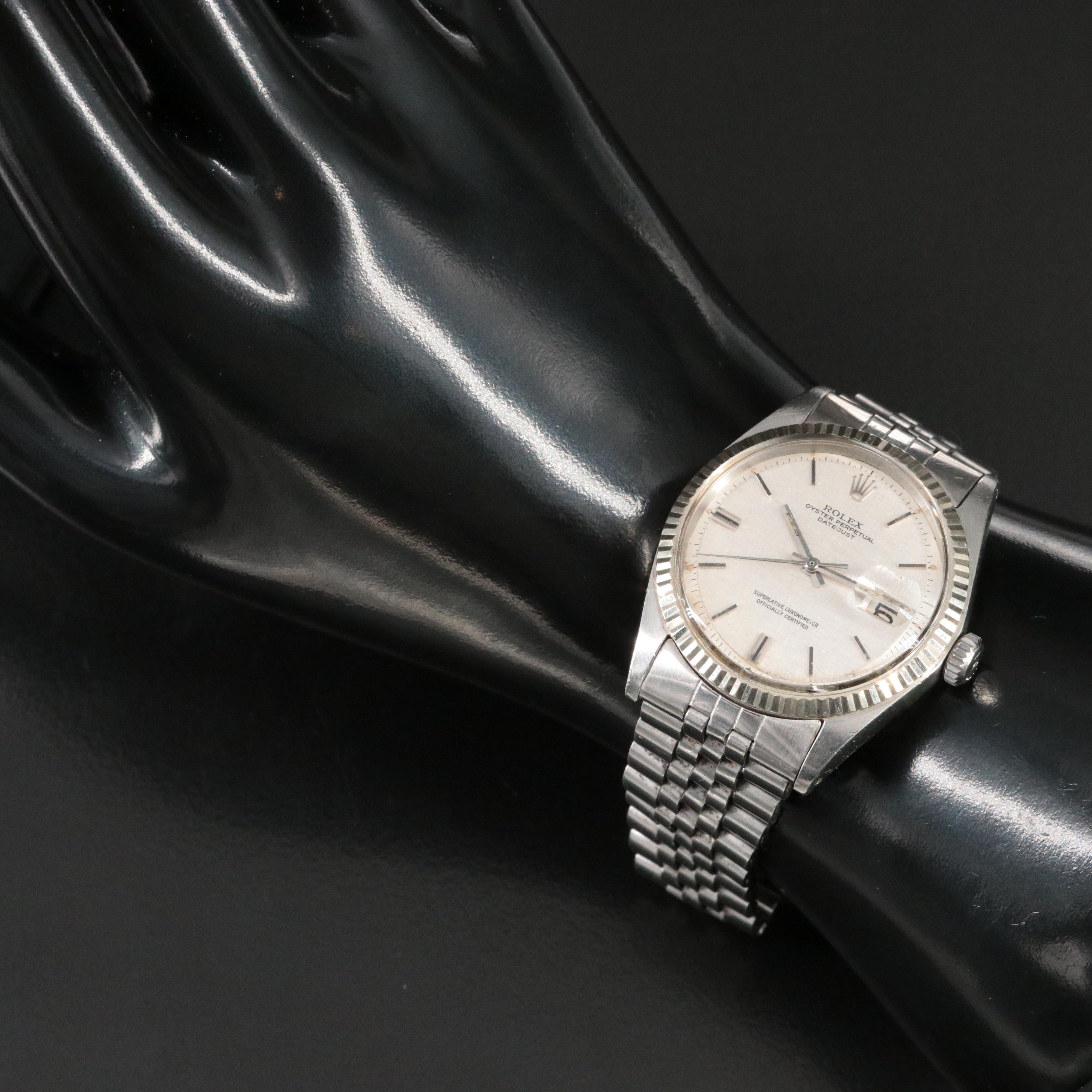 1970 Rolex Pie Pan Dial Datejust Watch