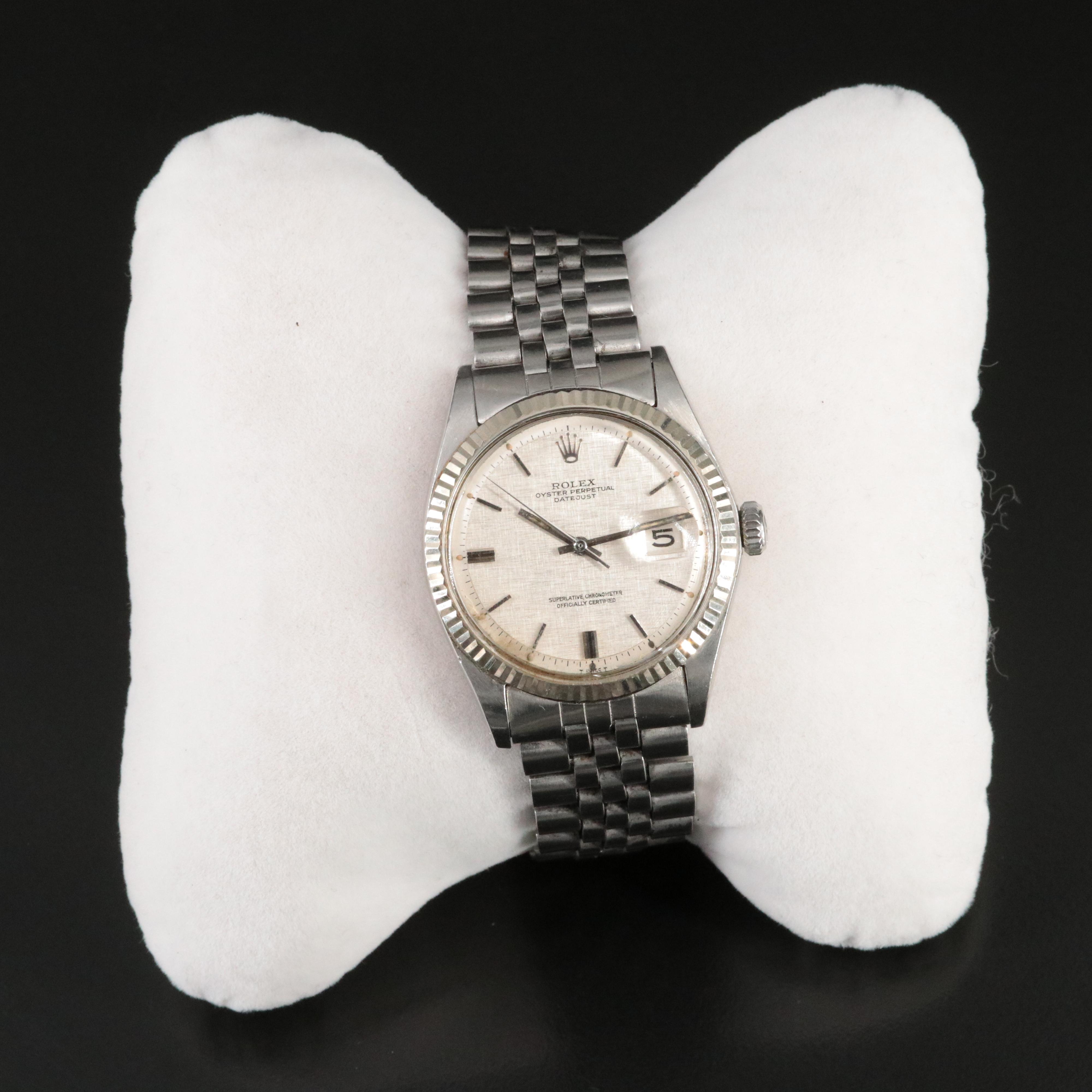 1970 Rolex Pie Pan Dial Datejust Watch