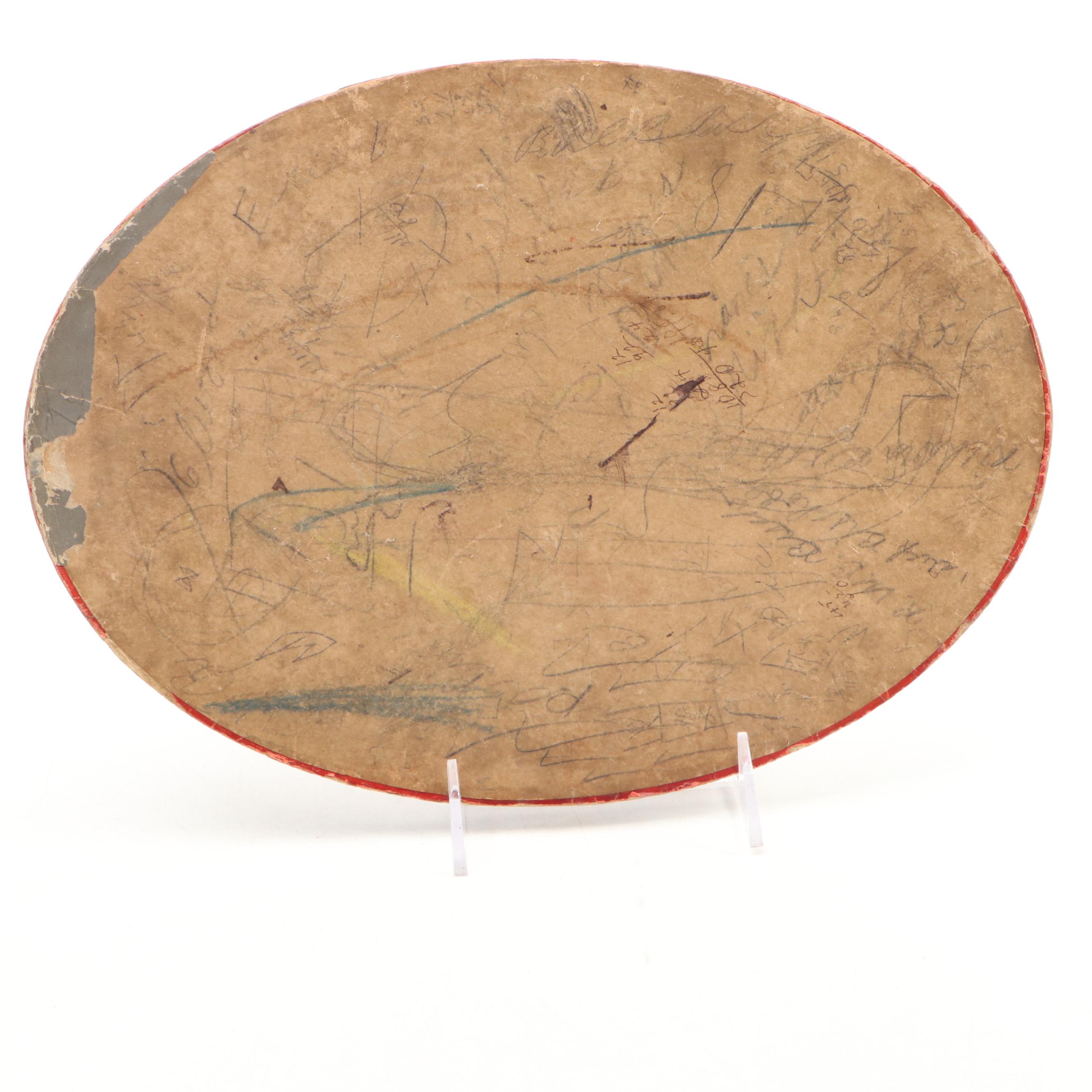 Educational Board, Letter Block, Wagon, Bell and More Toys, Early to Mid-20th C.