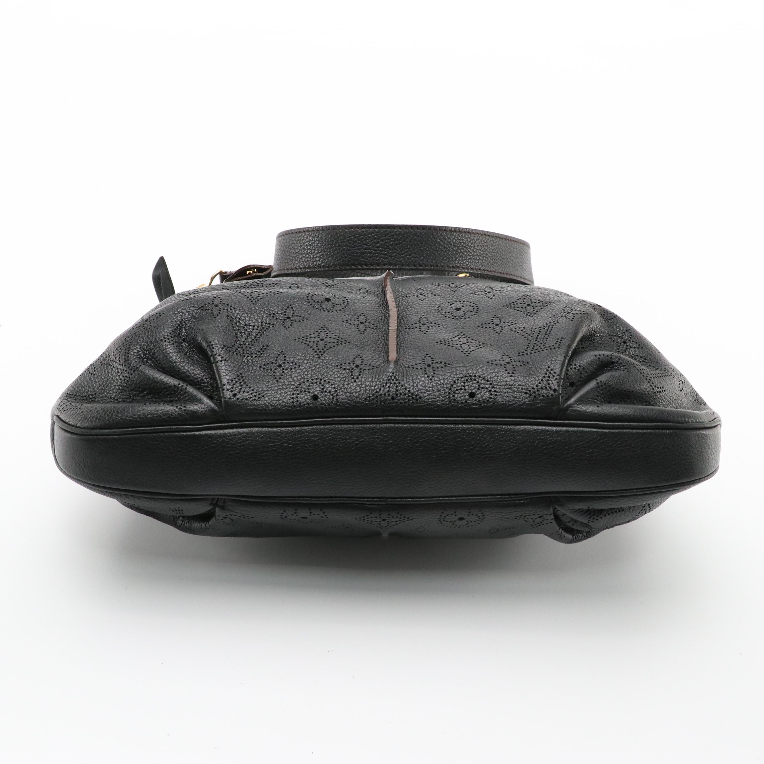 Louis Vuitton Selene PM Hobo Two-Way Bag in Monogram Mahina Leather