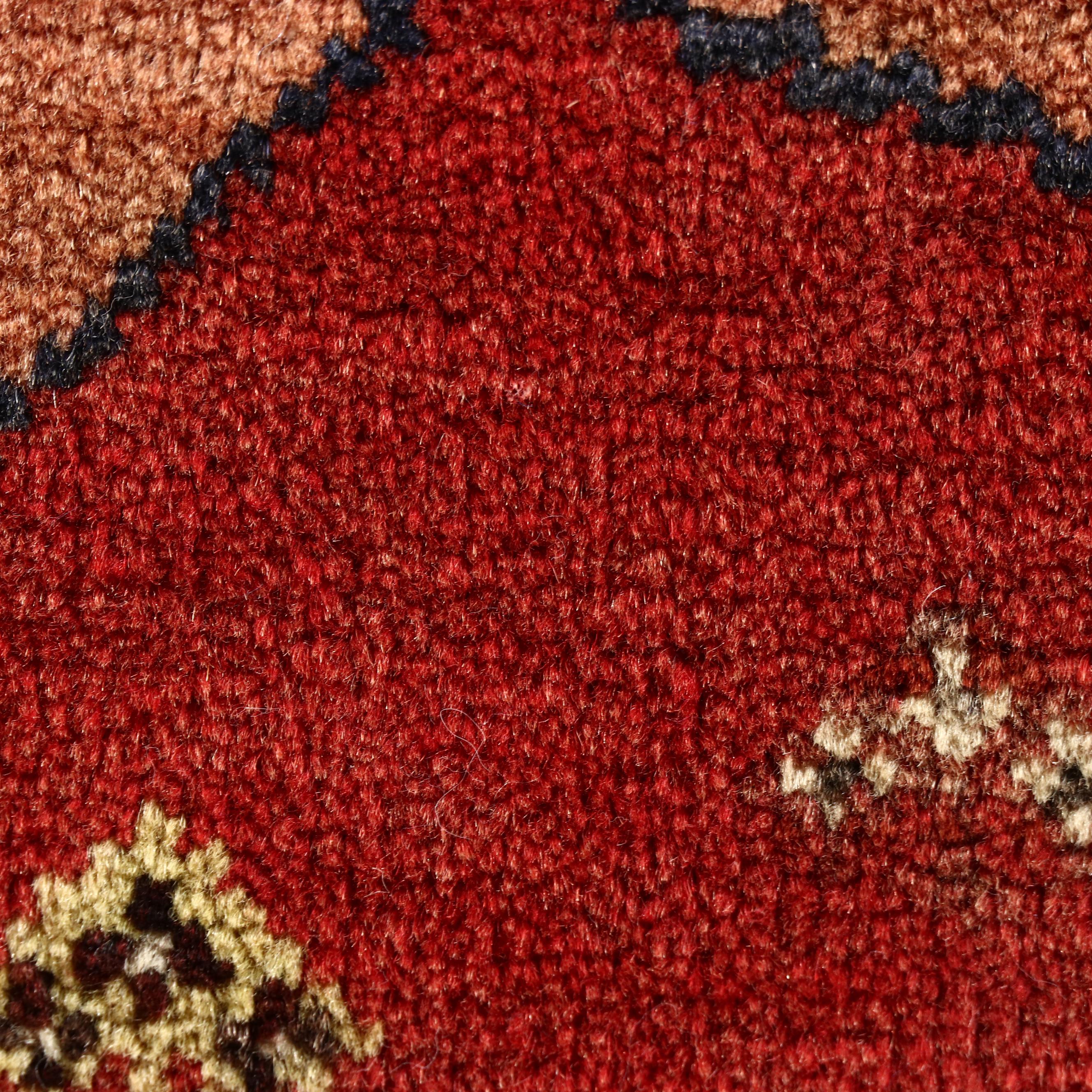 2' x 2'3 Hand-Knotted Persian Pictorial Floor Mat