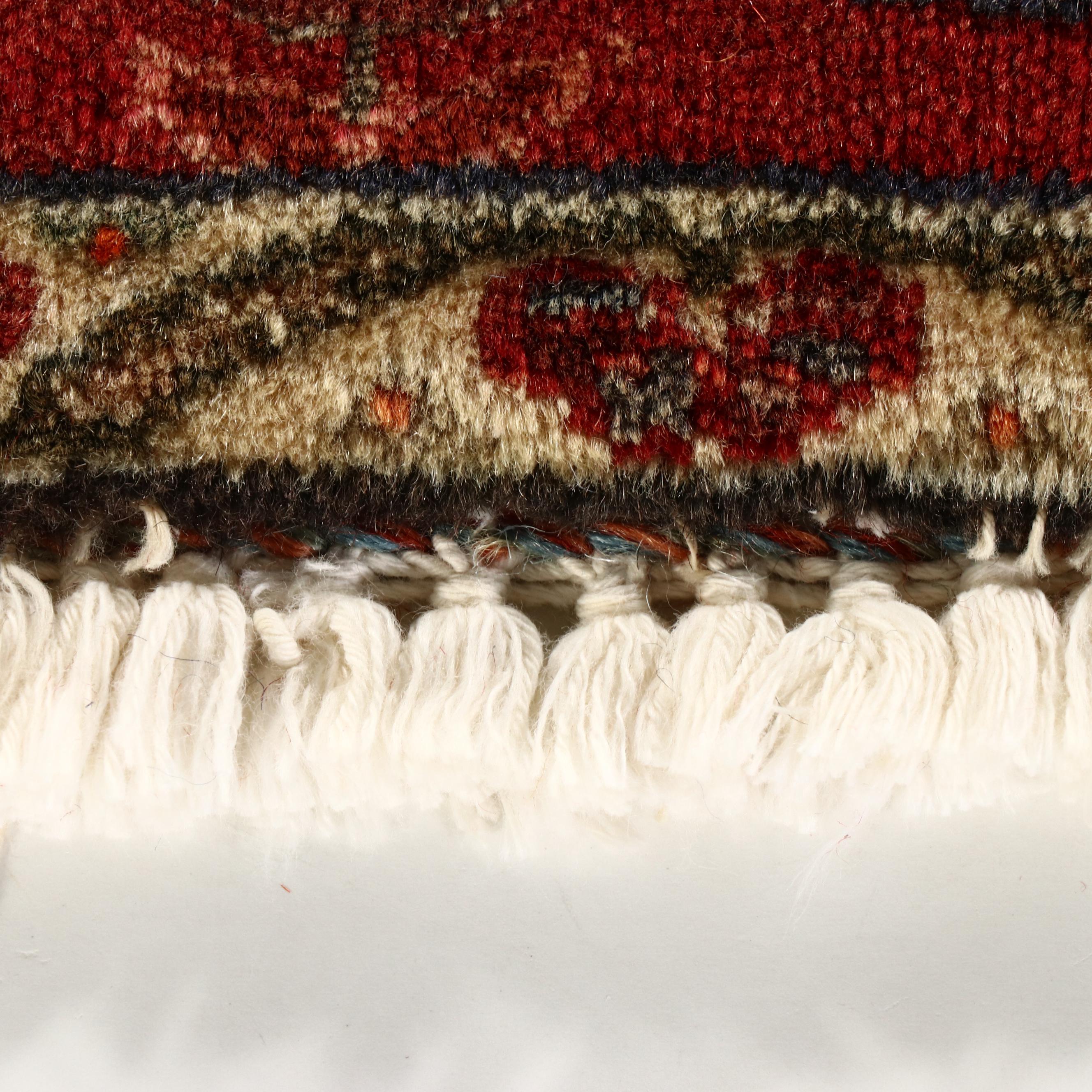 2' x 2'3 Hand-Knotted Persian Pictorial Floor Mat