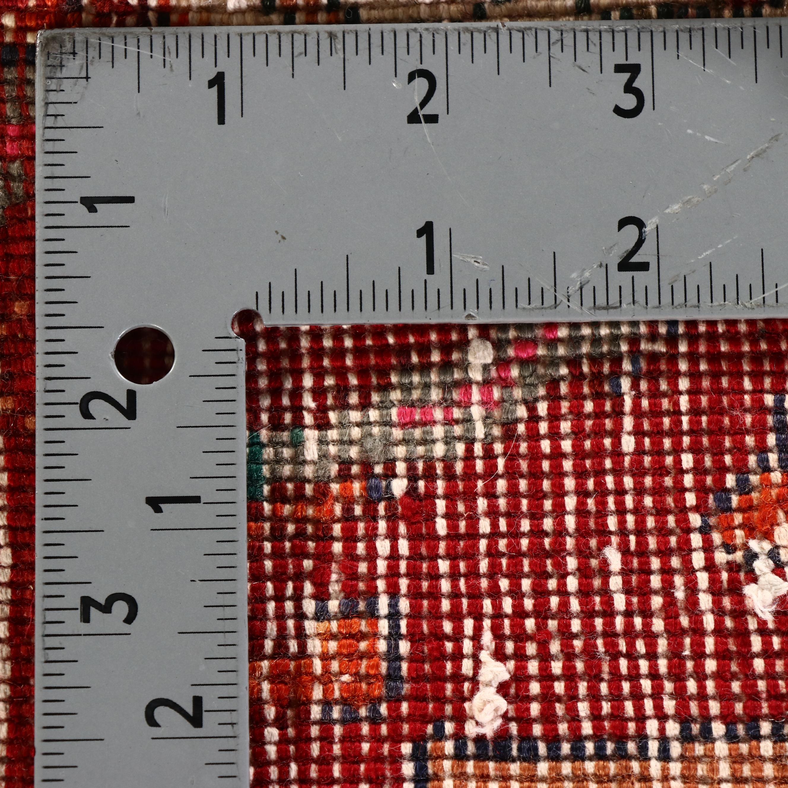 2' x 2'3 Hand-Knotted Persian Pictorial Floor Mat