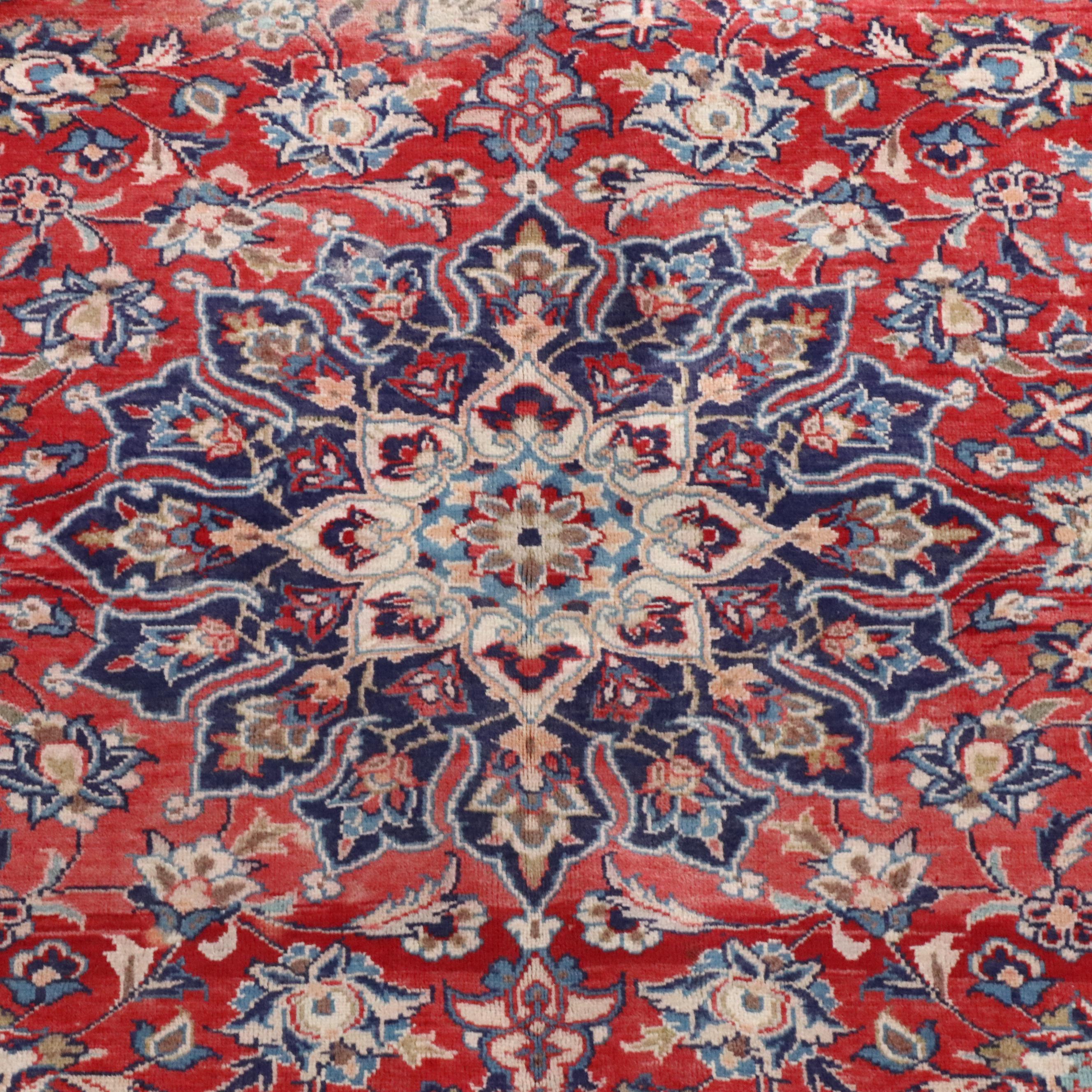 6'10 x 11'4 Hand-Knotted Persian Mashad Area Rug