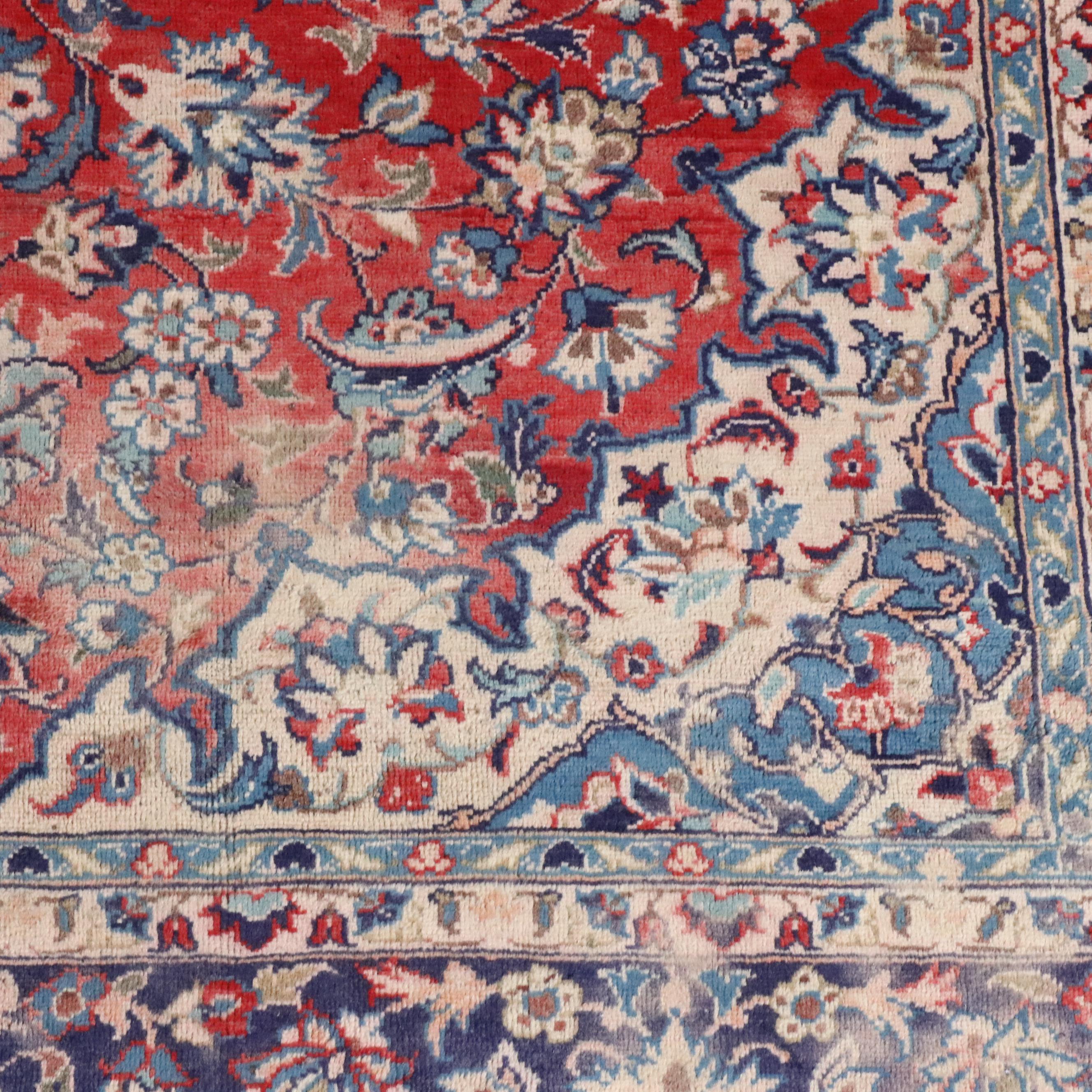 6'10 x 11'4 Hand-Knotted Persian Mashad Area Rug