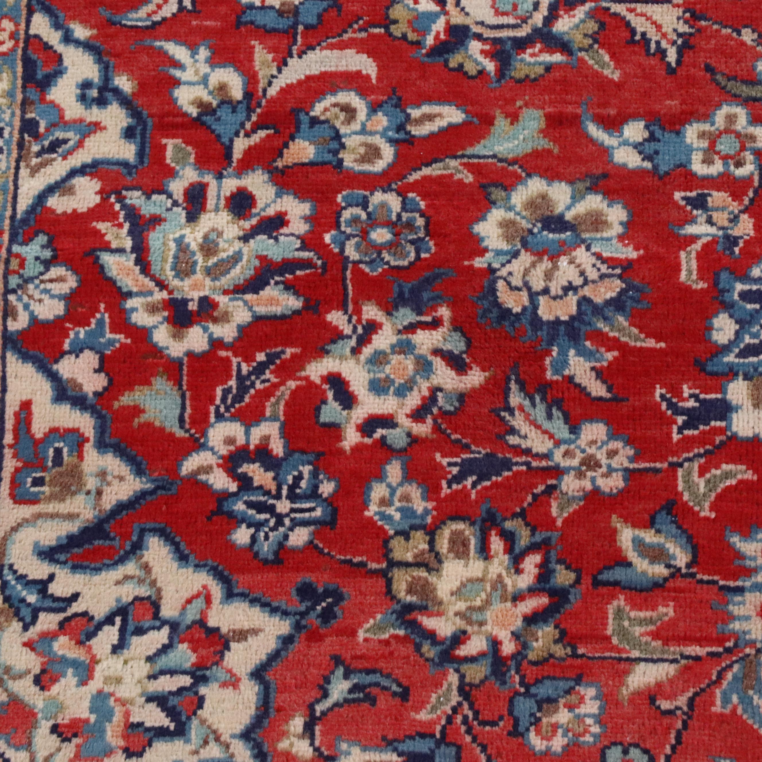 6'10 x 11'4 Hand-Knotted Persian Mashad Area Rug