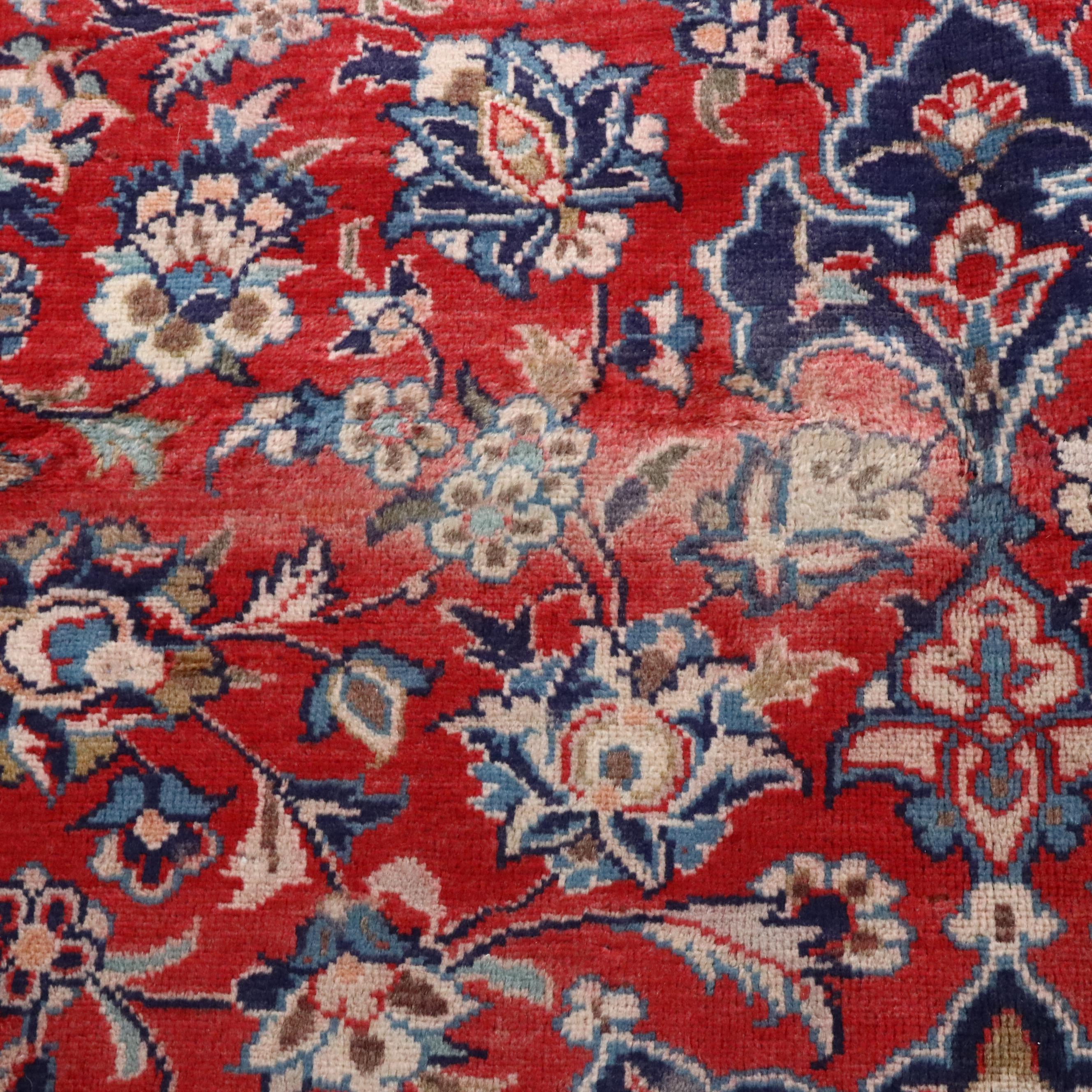 6'10 x 11'4 Hand-Knotted Persian Mashad Area Rug