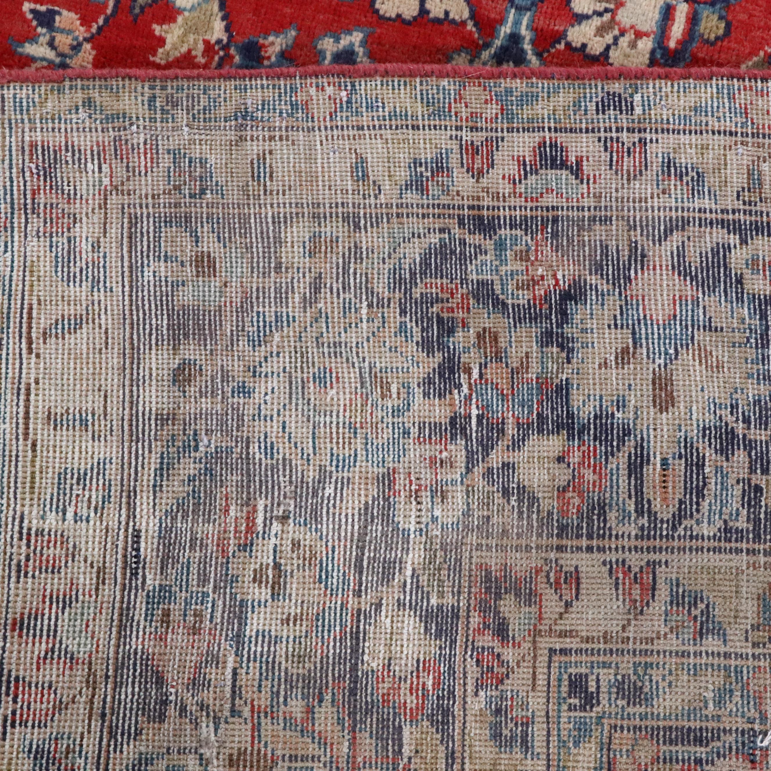 6'10 x 11'4 Hand-Knotted Persian Mashad Area Rug