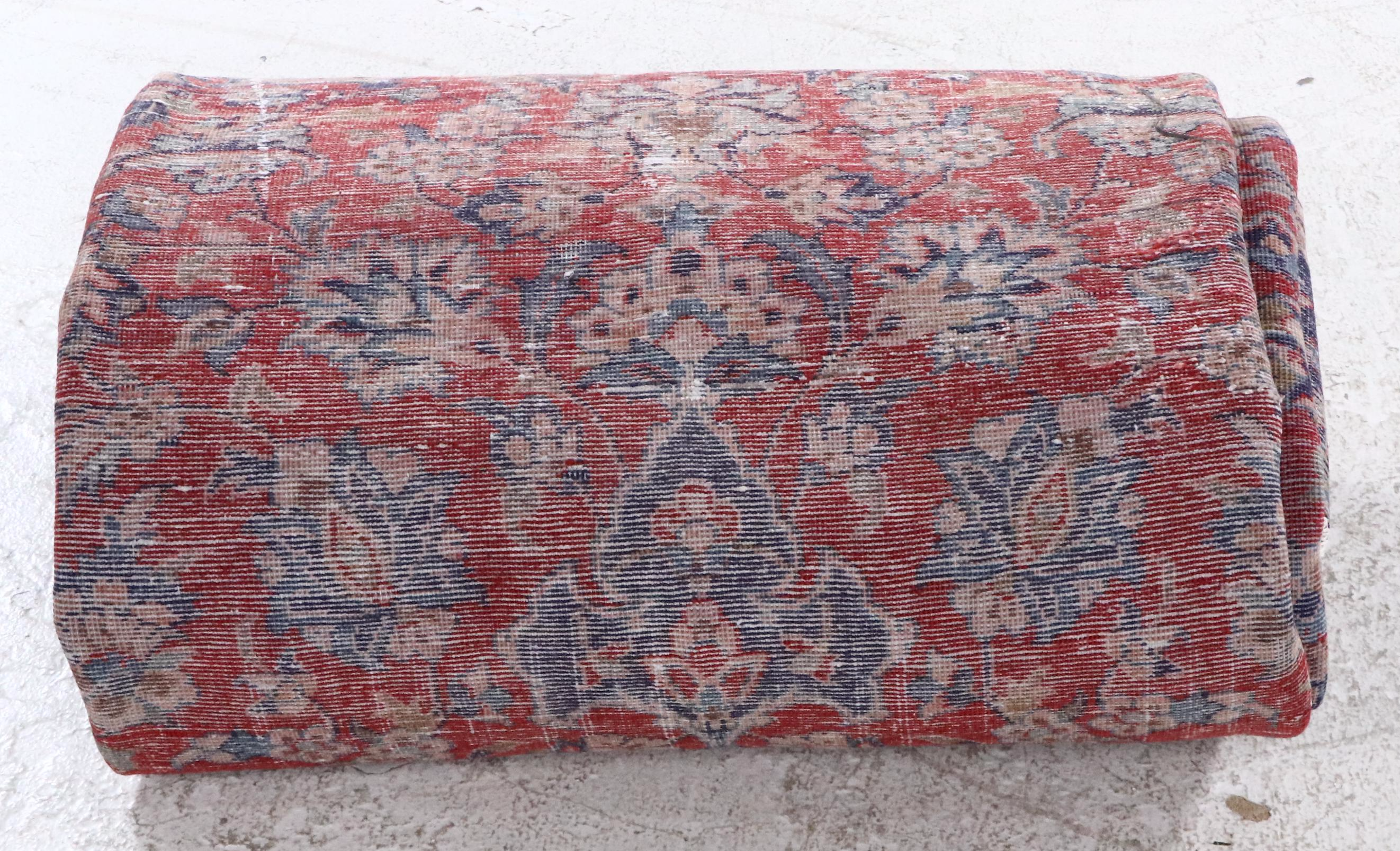 6'10 x 11'4 Hand-Knotted Persian Mashad Area Rug