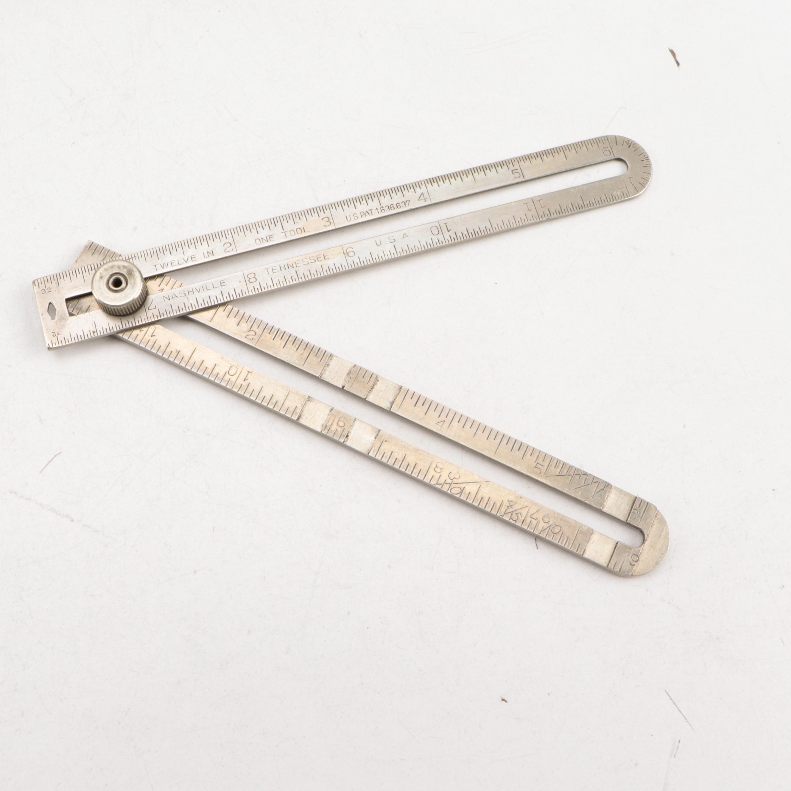 Cast Iron Rolling Ruler with Multi-Angle Measuring Rulers and Level