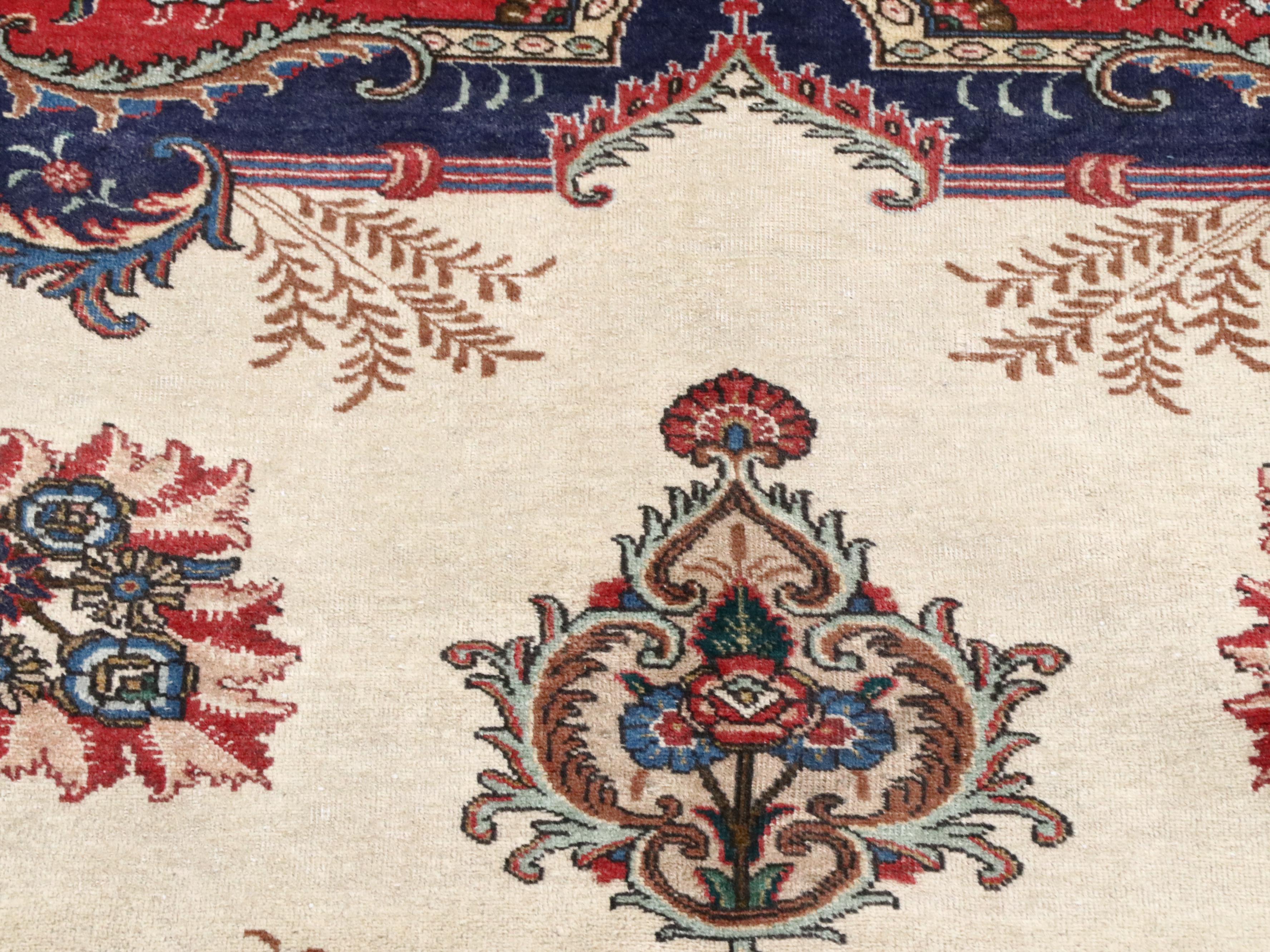 9'9 x 13'4 Hand-Knotted Persian Kashmar Room-Sized Rug