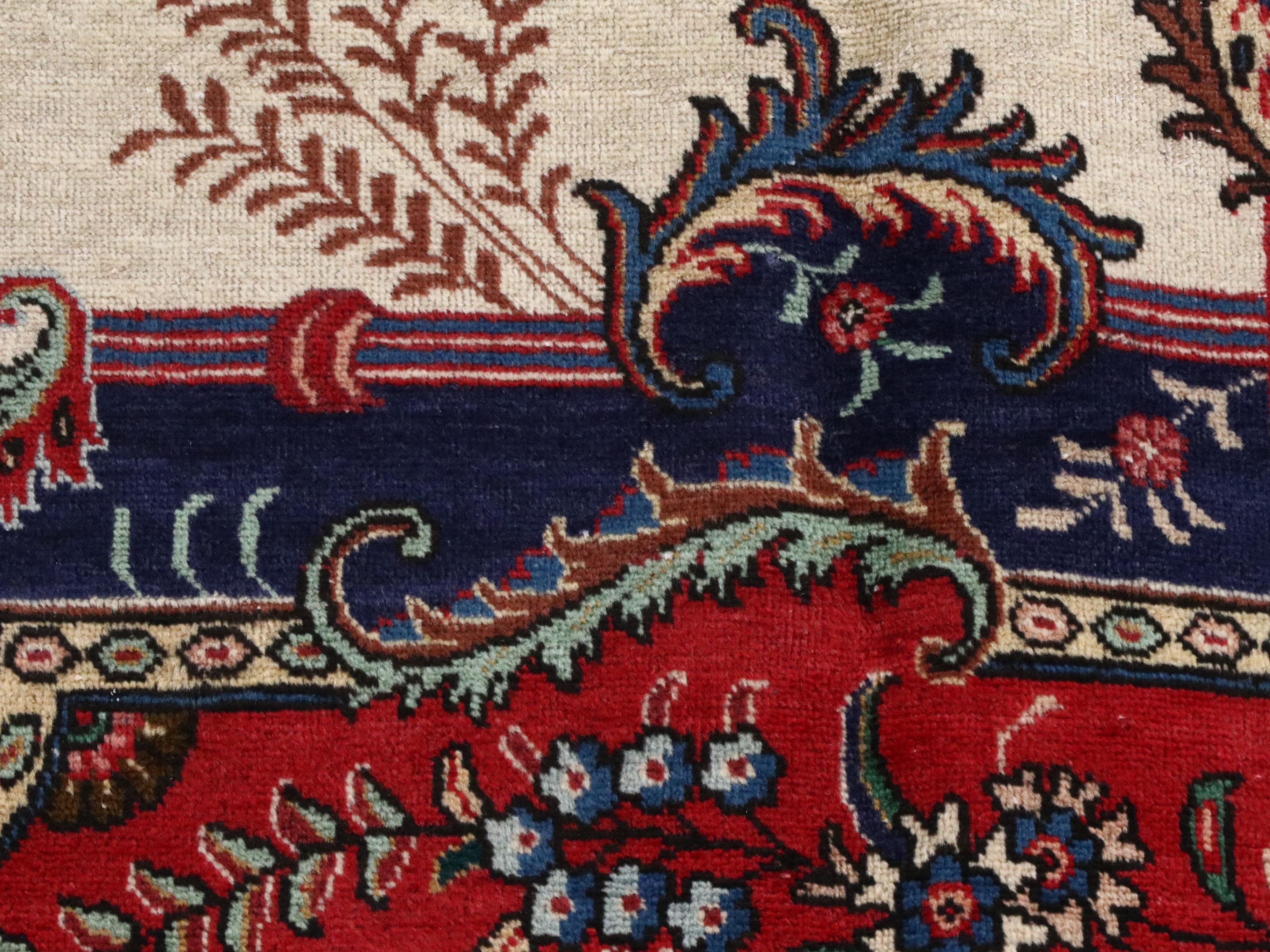 9'9 x 13'4 Hand-Knotted Persian Kashmar Room-Sized Rug