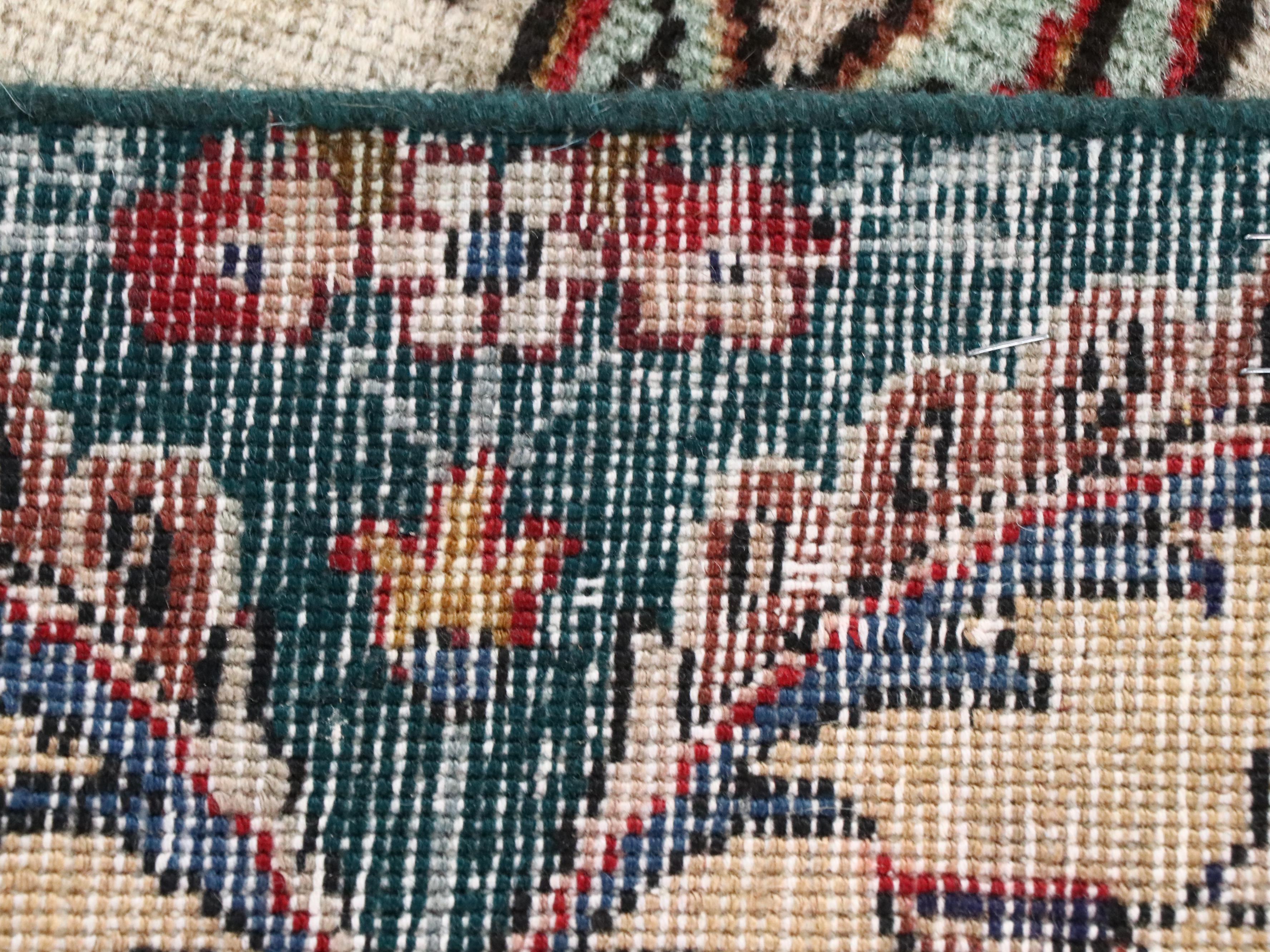 9'9 x 13'4 Hand-Knotted Persian Kashmar Room-Sized Rug